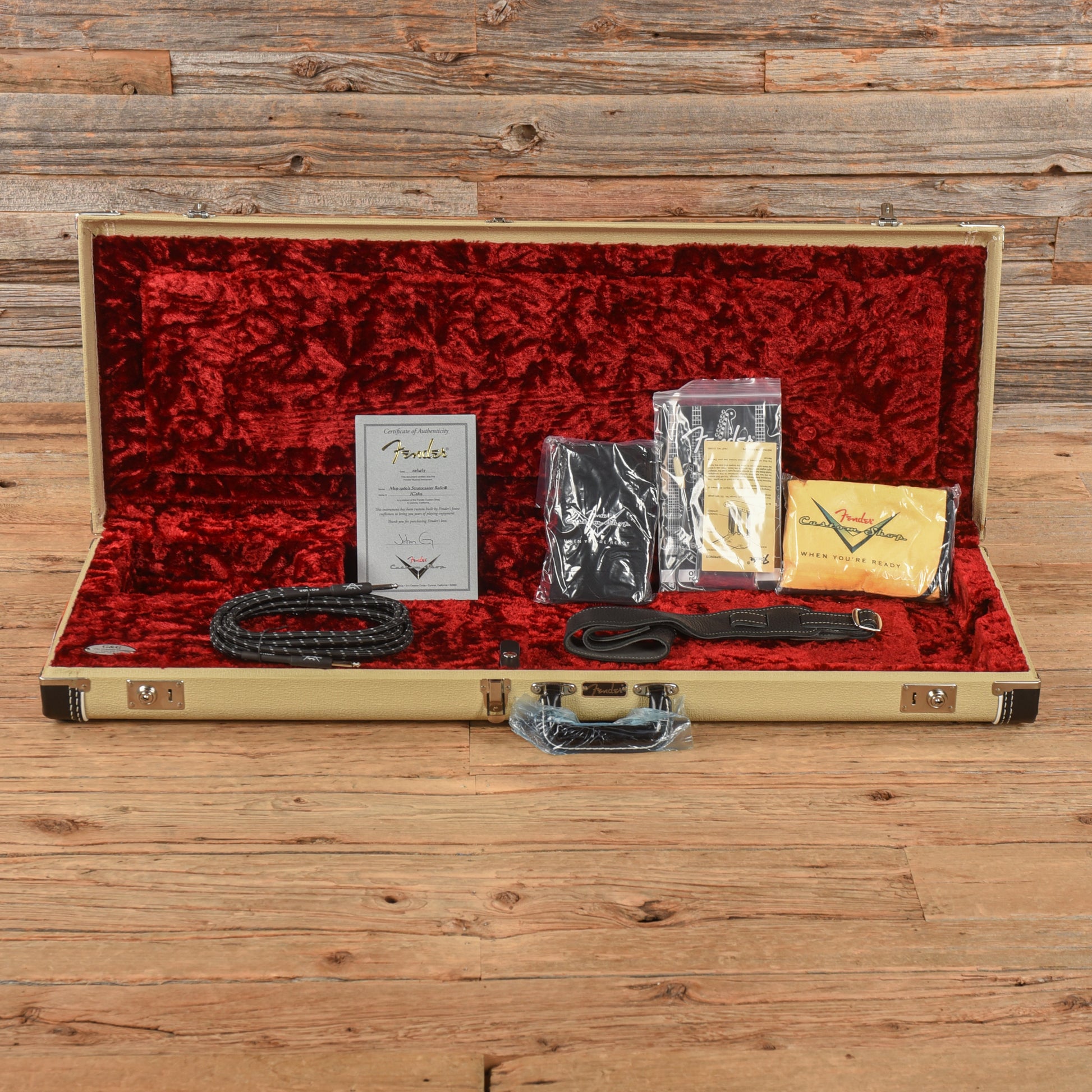 Fender Custom Shop John Cruz MVP '60 Stratocaster Relic Aged Black 2015 Electric Guitars / Solid Body