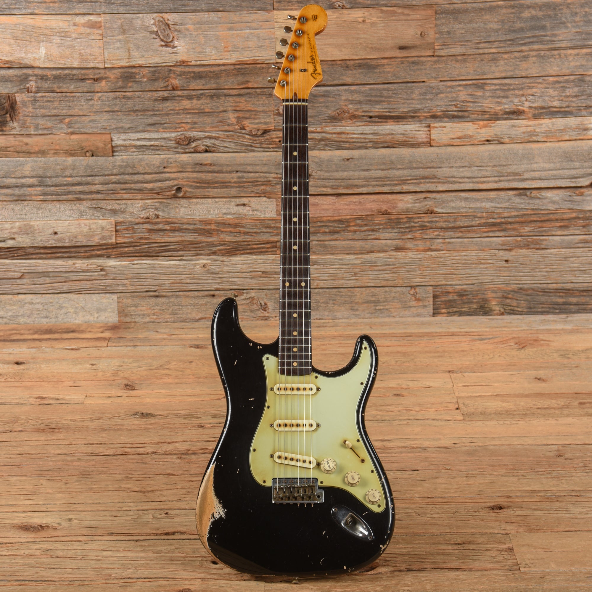 Fender Custom Shop John Cruz MVP '60 Stratocaster Relic Aged Black 2015 Electric Guitars / Solid Body
