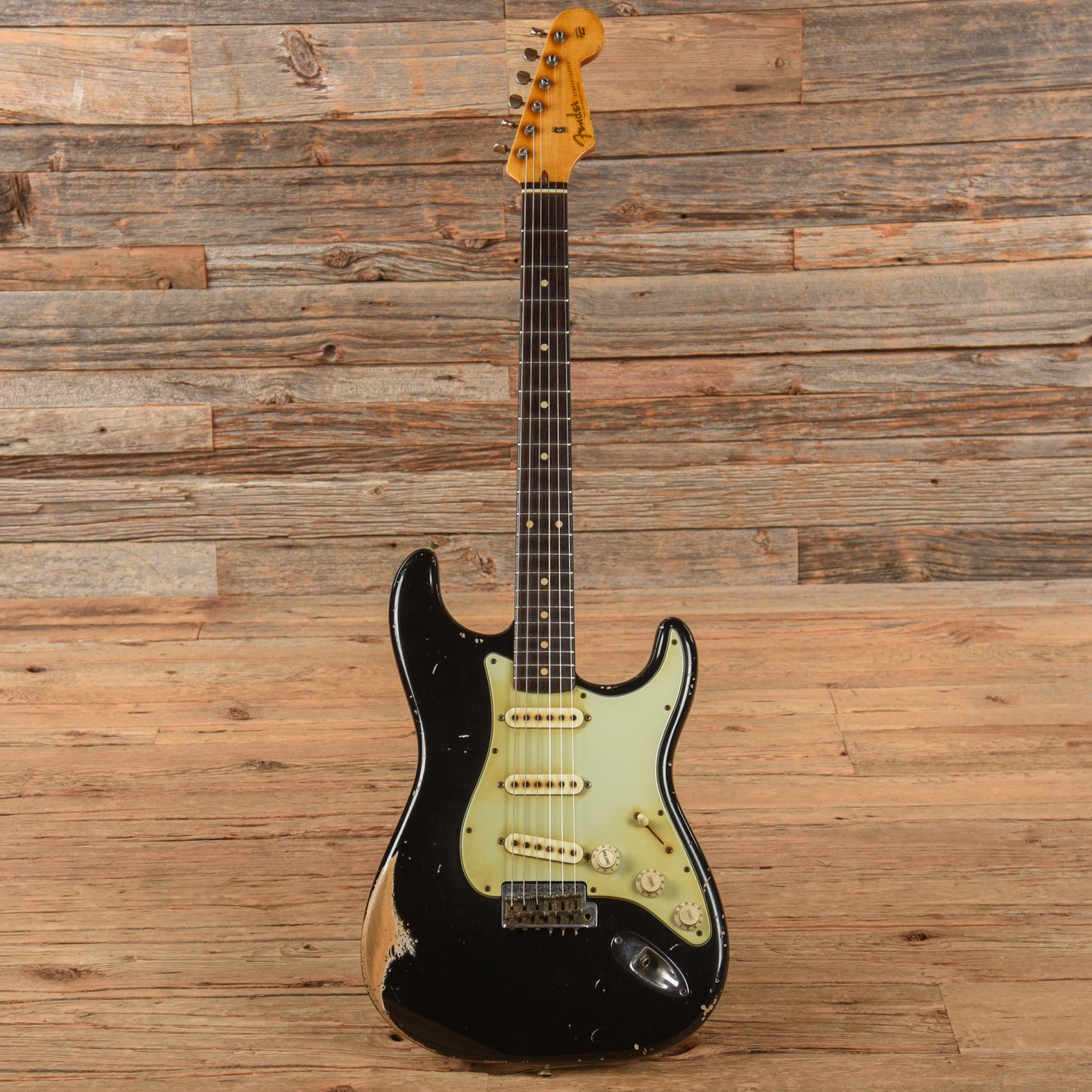 Fender Custom Shop John Cruz MVP '60 Stratocaster Relic Aged Black 2015 Electric Guitars / Solid Body