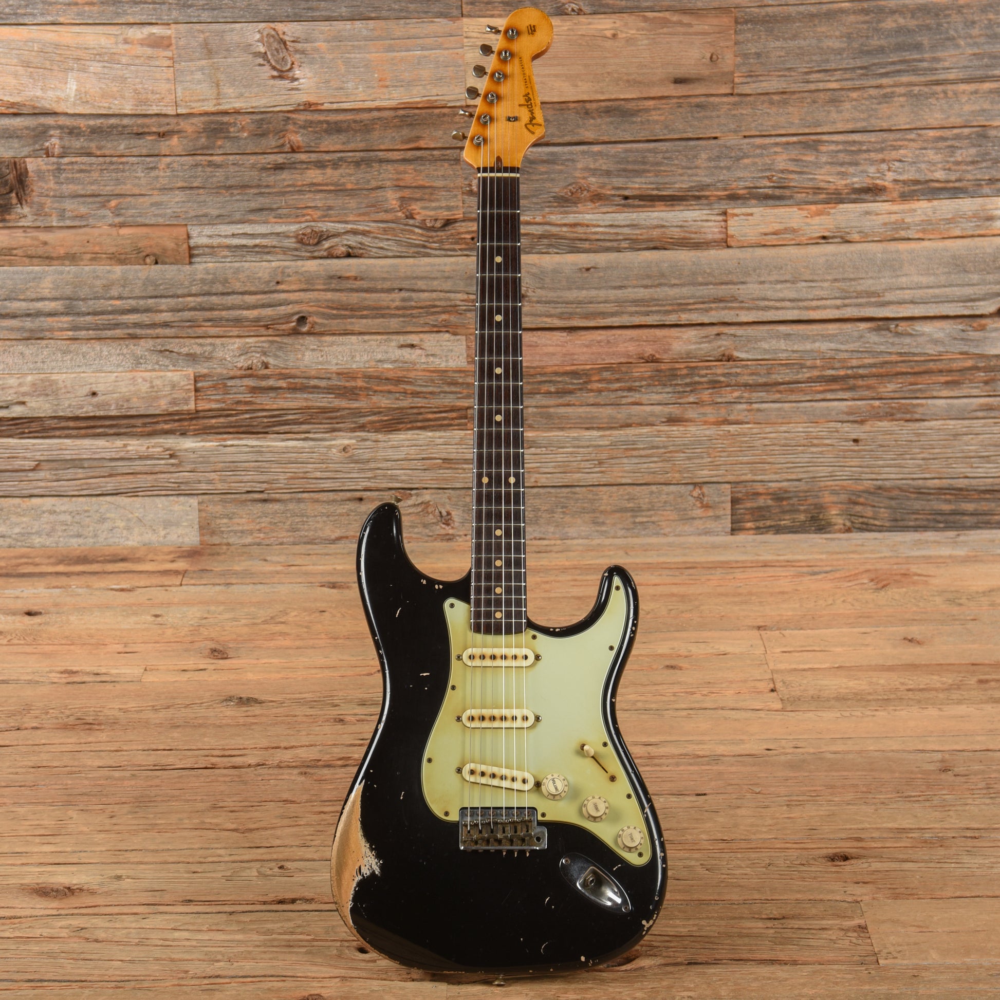 Fender Custom Shop John Cruz MVP '60 Stratocaster Relic Aged Black 2015 Electric Guitars / Solid Body
