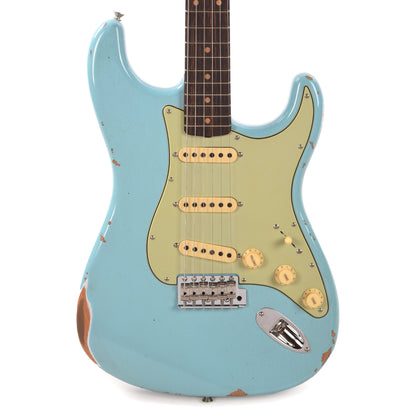 Fender Custom Shop Late '62 Stratocaster Relic w/Closet Classic Faded Aged Daphne Blue Electric Guitars / Solid Body