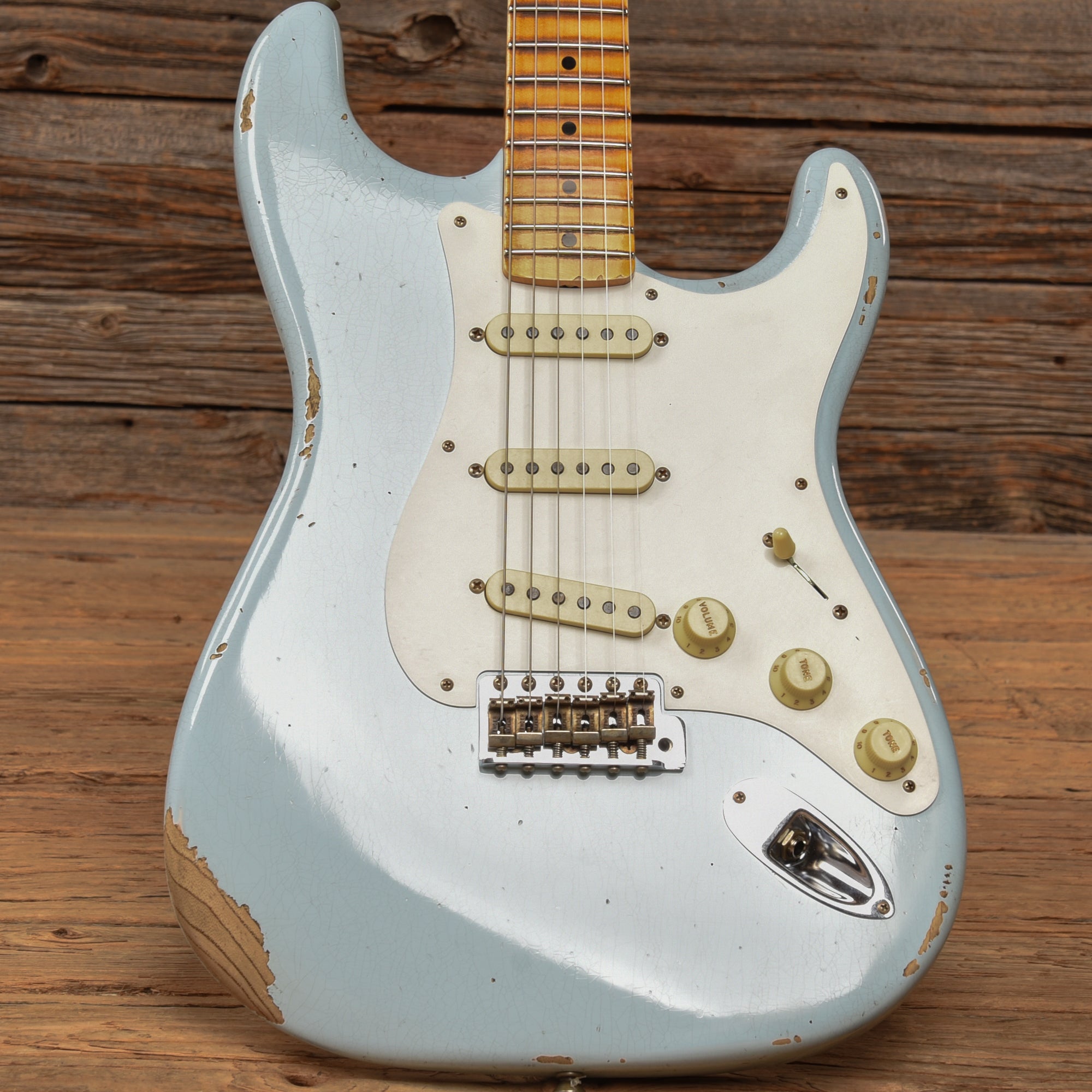 Fender Custom Shop Limited '56 Stratocaster Relic Sonic Blue 2024 Electric Guitars / Solid Body