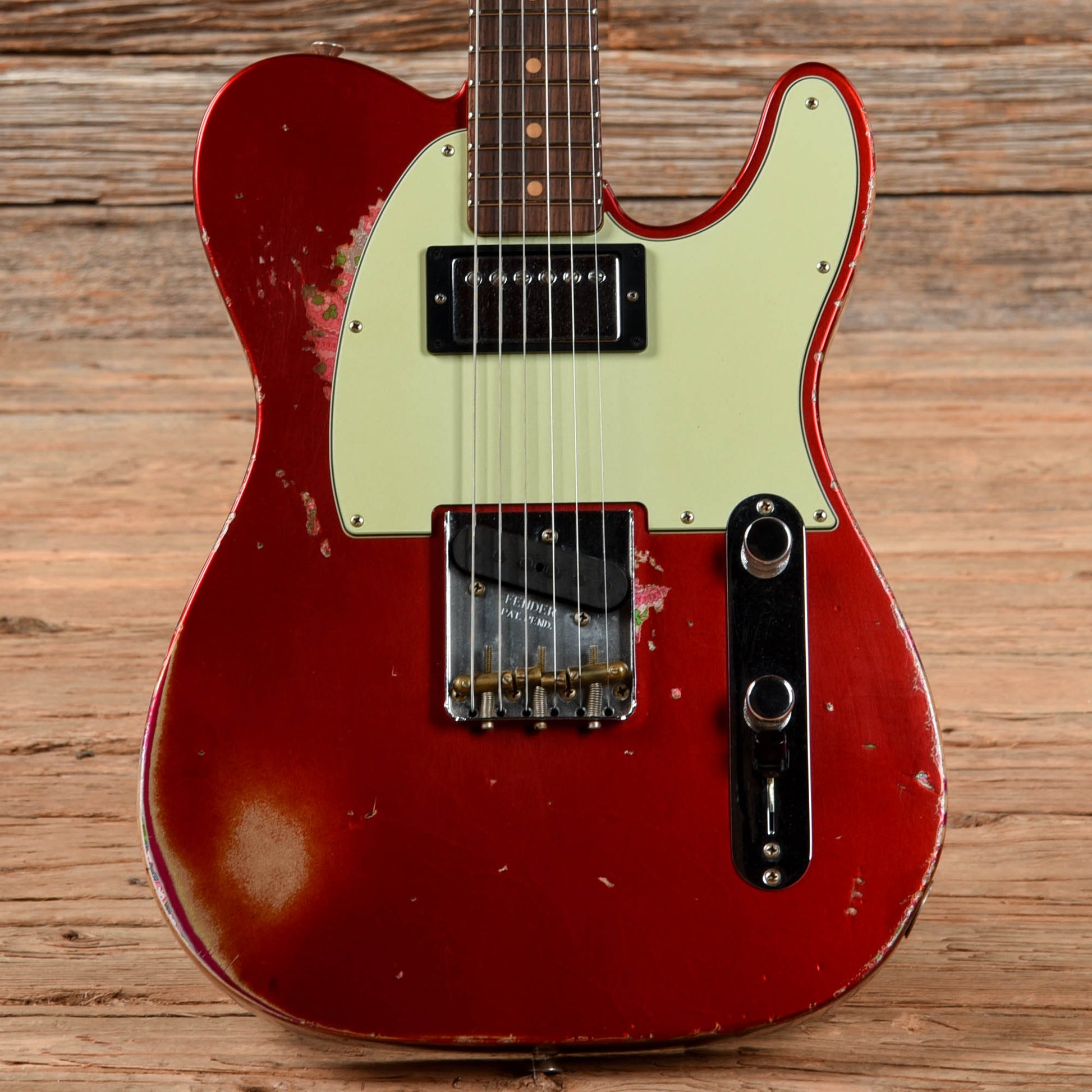 Fender Custom Shop Limited 60s HS Telecaster Relic Aged Candy Apple Red Over Pink Paisley 2023 Electric Guitars / Solid Body