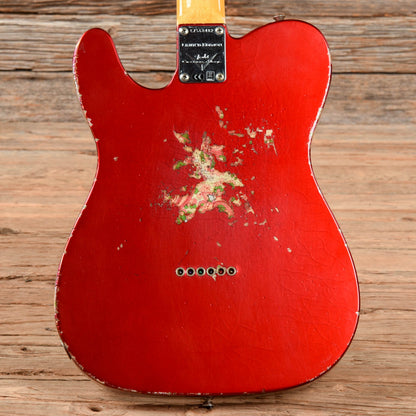 Fender Custom Shop Limited 60s HS Telecaster Relic Aged Candy Apple Red Over Pink Paisley 2023 Electric Guitars / Solid Body
