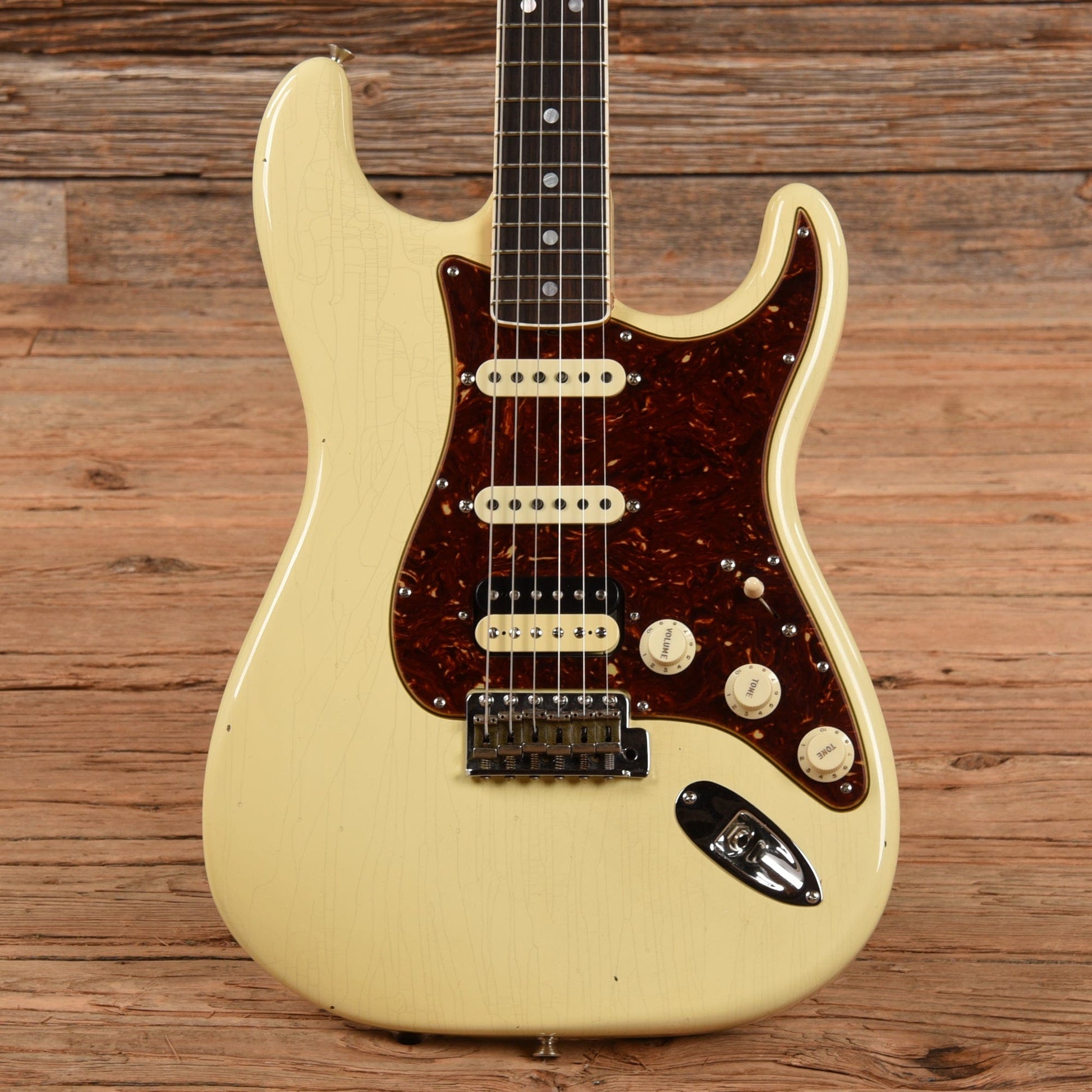 Fender Custom Shop Limited '67 Stratocaster HSS Journeyman Relic Aged Vintage White 2022 Electric Guitars / Solid Body