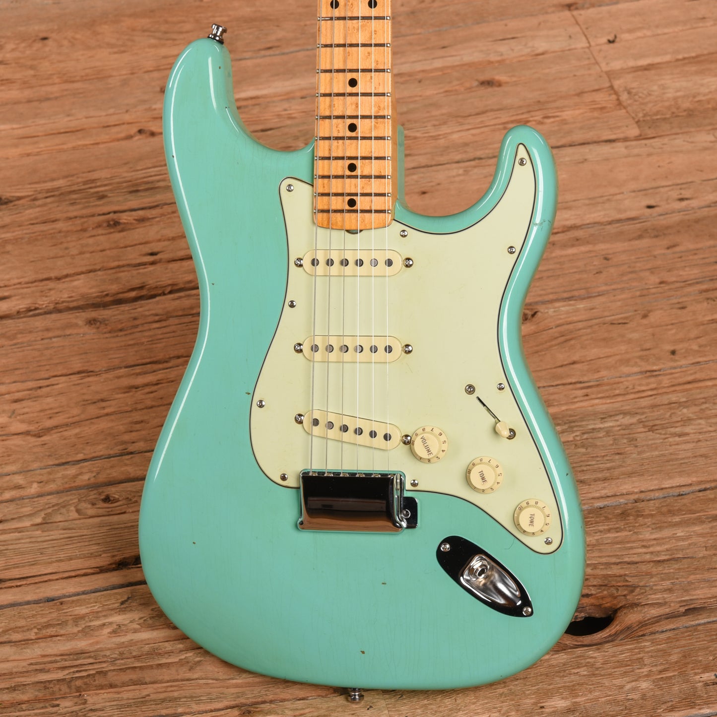 Fender Custom Shop Limited Edition 1959 Stratocaster Journeyman Relic Body with Unknown Custom Shop Neck Super Faded Aged Sea Foam Green Electric Guitars / Solid Body