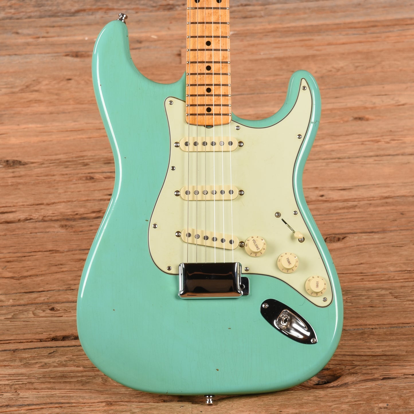 Fender Custom Shop Limited Edition 1959 Stratocaster Journeyman Relic Body with Unknown Custom Shop Neck Super Faded Aged Sea Foam Green Electric Guitars / Solid Body