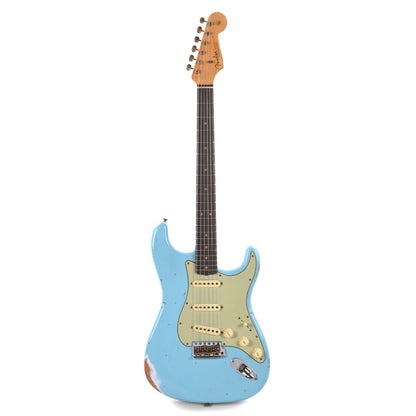 Fender Custom Shop Limited Edition 1964 L-Series Stratocaster Heavy Relic Aged Daphne Blue Electric Guitars / Solid Body