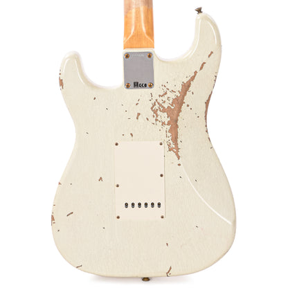 Fender Custom Shop Limited Edition 1964 L-Series Stratocaster Heavy Relic Aged Olympic White Electric Guitars / Solid Body
