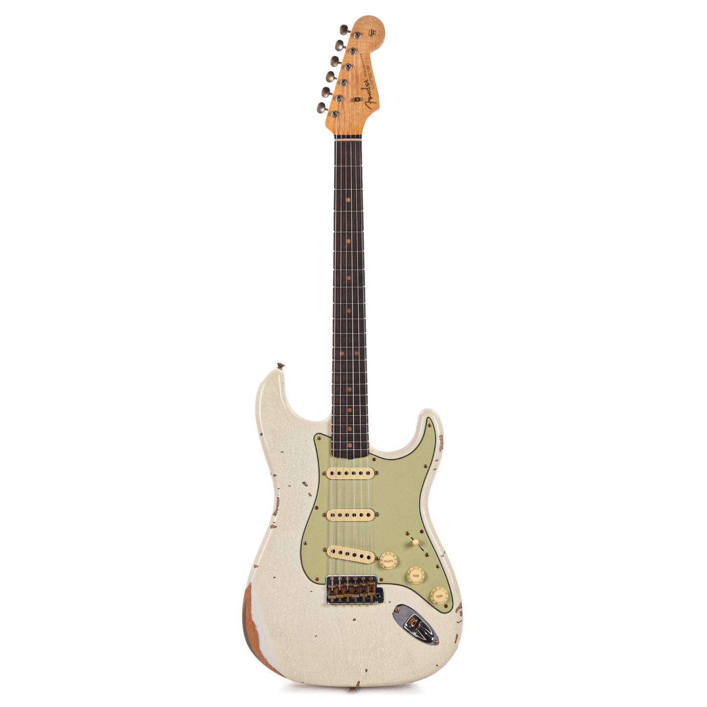Fender Custom Shop Limited Edition 1964 L-Series Stratocaster Heavy Relic Aged Olympic White Electric Guitars / Solid Body