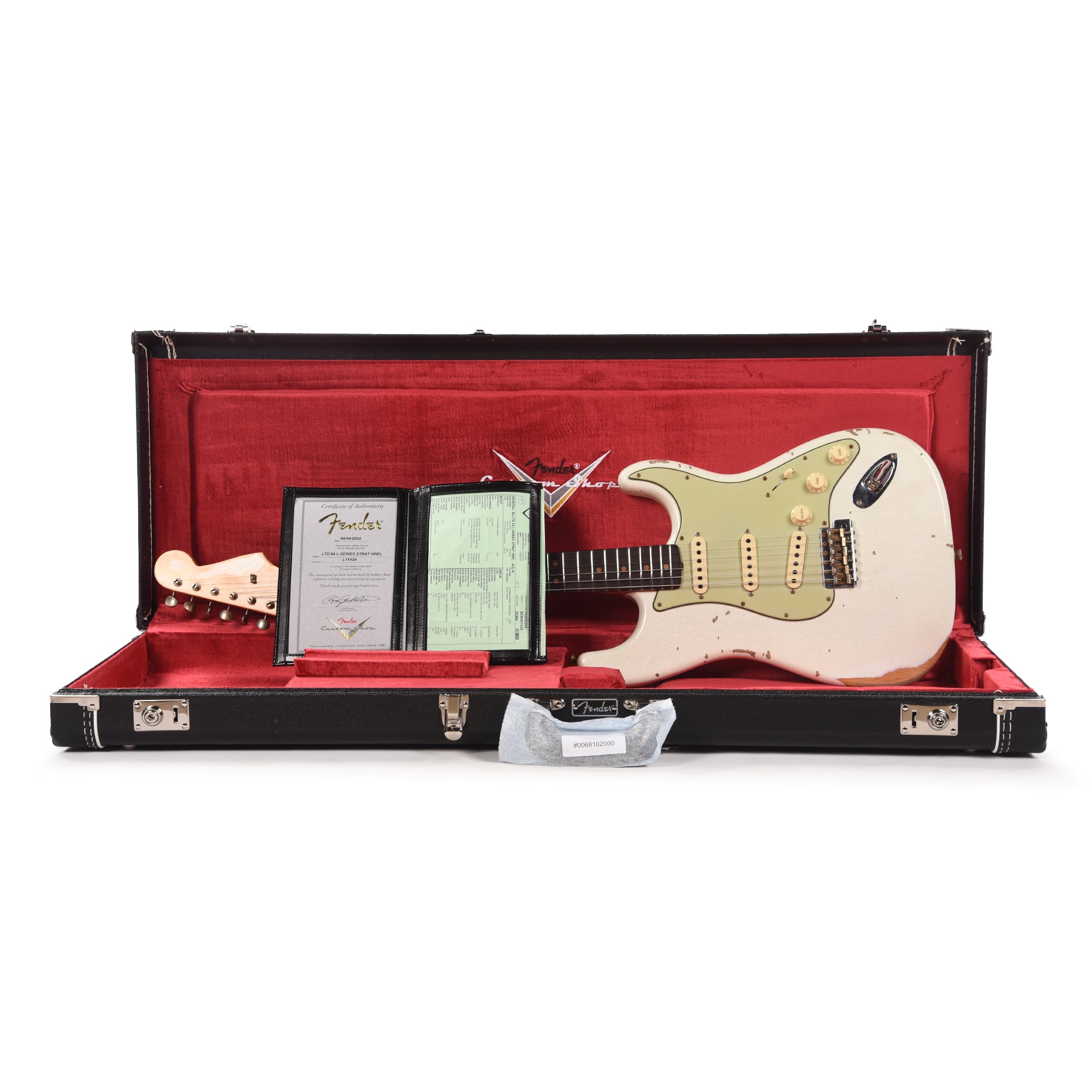 Fender Custom Shop Limited Edition 1964 L-Series Stratocaster Heavy Relic Aged Olympic White Electric Guitars / Solid Body