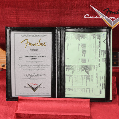 Fender Custom Shop Limited Edition 1964 L-Series Stratocaster Heavy Relic Aged Olympic White Electric Guitars / Solid Body