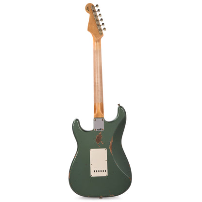 Fender Custom Shop Limited Edition 1964 L-Series Stratocaster Heavy Relic Aged Sage Green Metallic Electric Guitars / Solid Body
