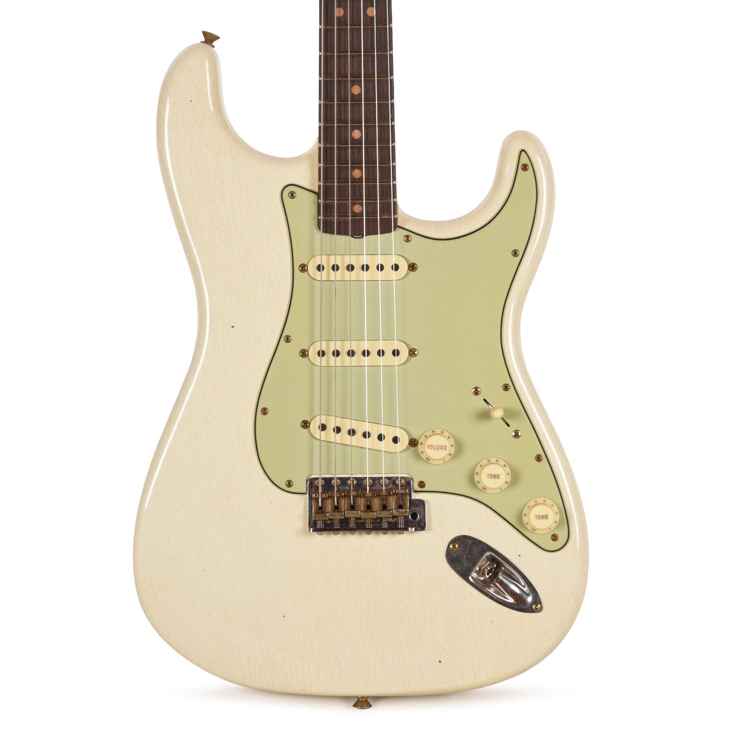 Fender Custom Shop Limited Edition 1964 L-Series Stratocaster Journeyman Relic Aged Olympic White Electric Guitars / Solid Body