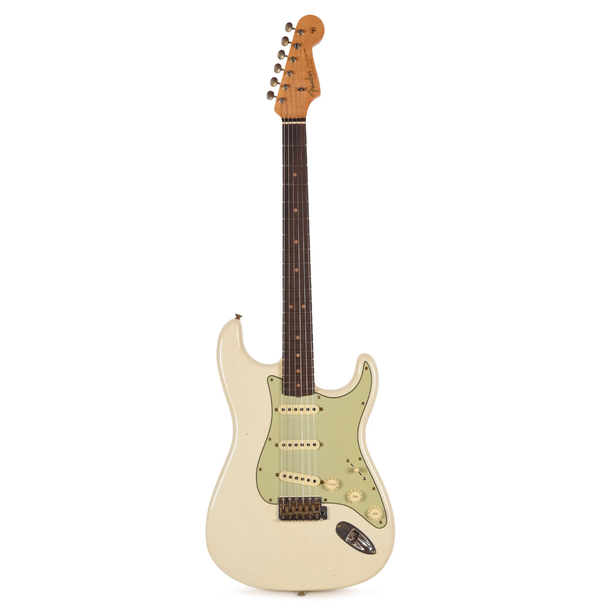 Fender Custom Shop Limited Edition 1964 L-Series Stratocaster Journeyman Relic Aged Olympic White Electric Guitars / Solid Body