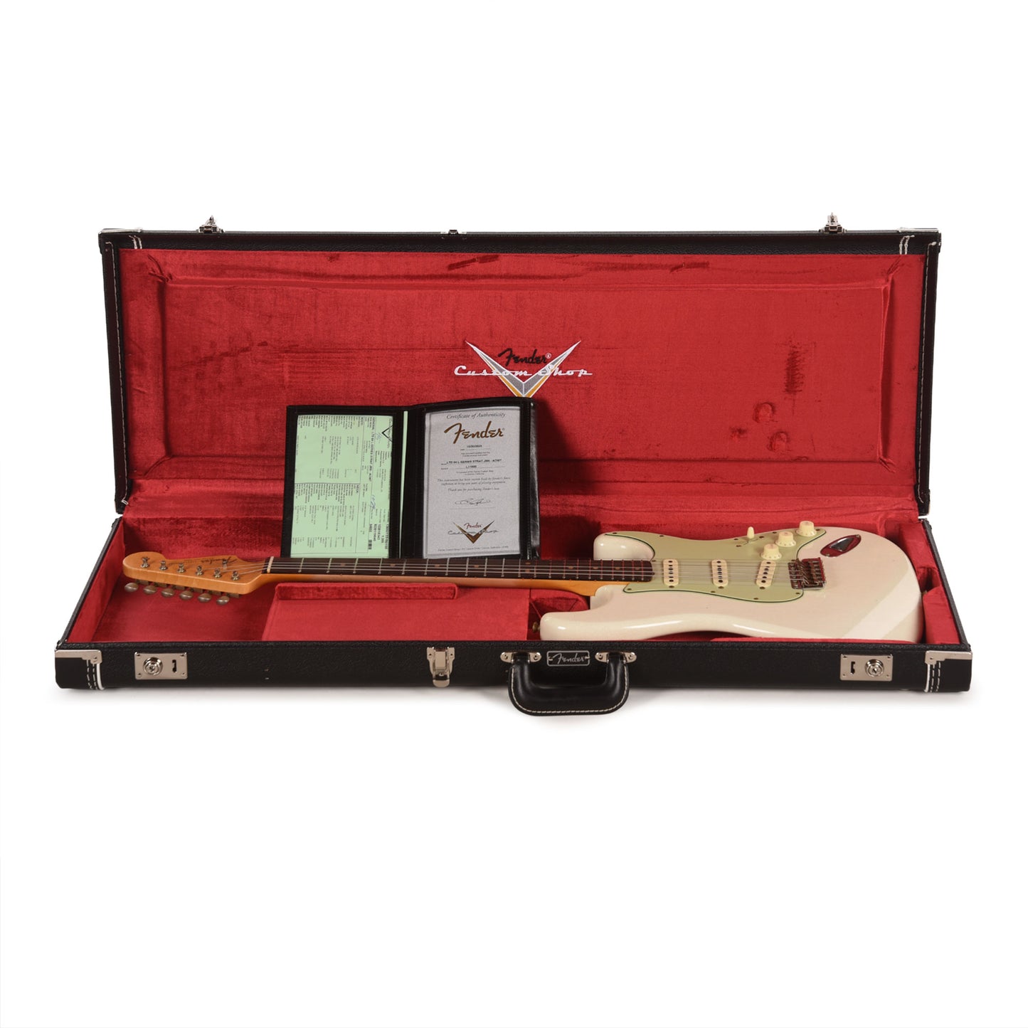 Fender Custom Shop Limited Edition 1964 L-Series Stratocaster Journeyman Relic Aged Olympic White Electric Guitars / Solid Body