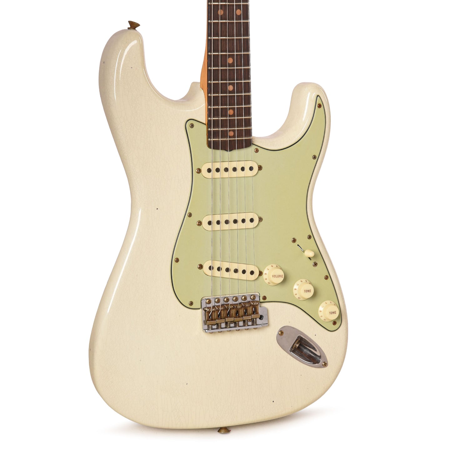 Fender Custom Shop Limited Edition 1964 L-Series Stratocaster Journeyman Relic Aged Olympic White Electric Guitars / Solid Body