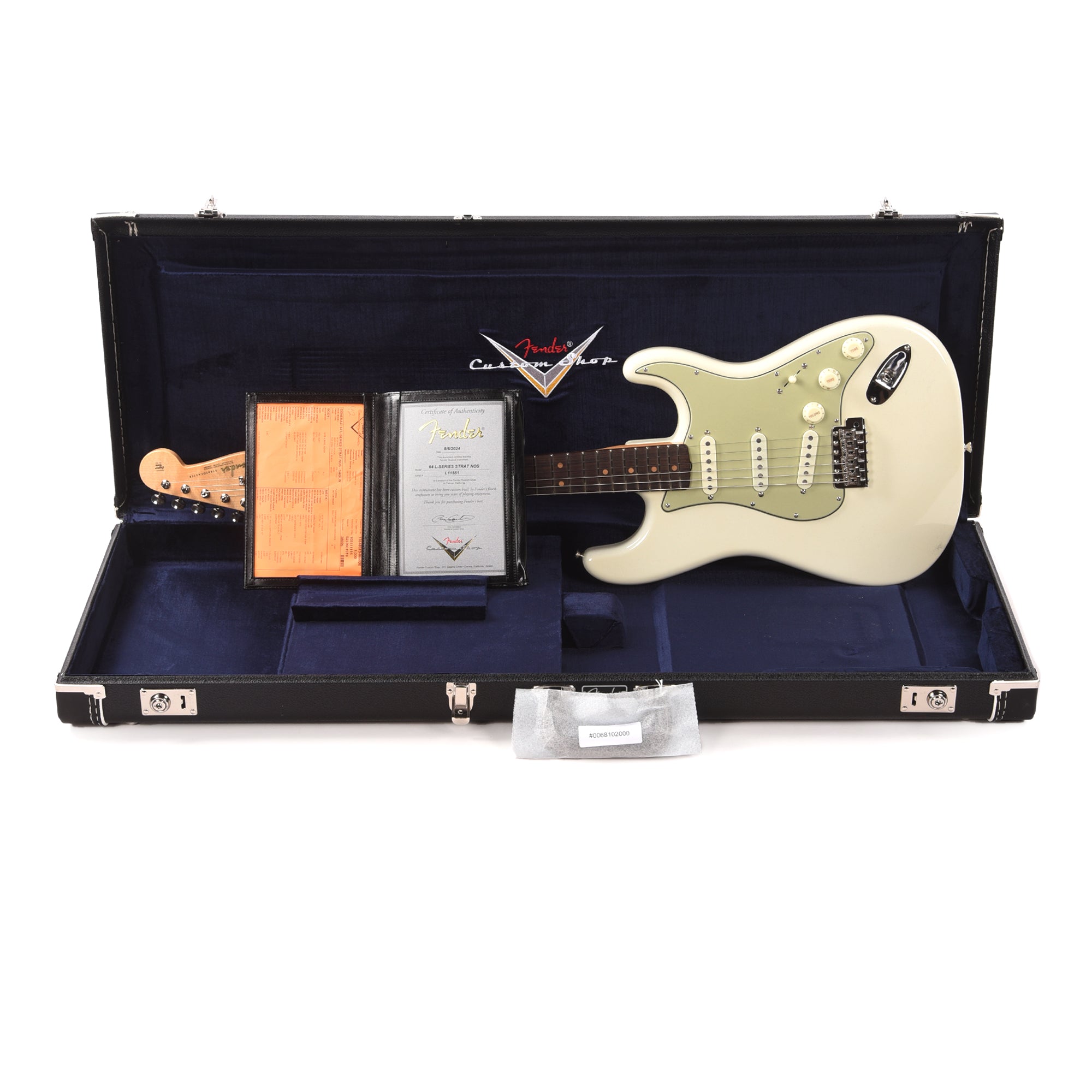Fender Custom Shop Limited Edition 1964 L-Series Stratocaster NOS Super Aged Olympic White Electric Guitars / Solid Body