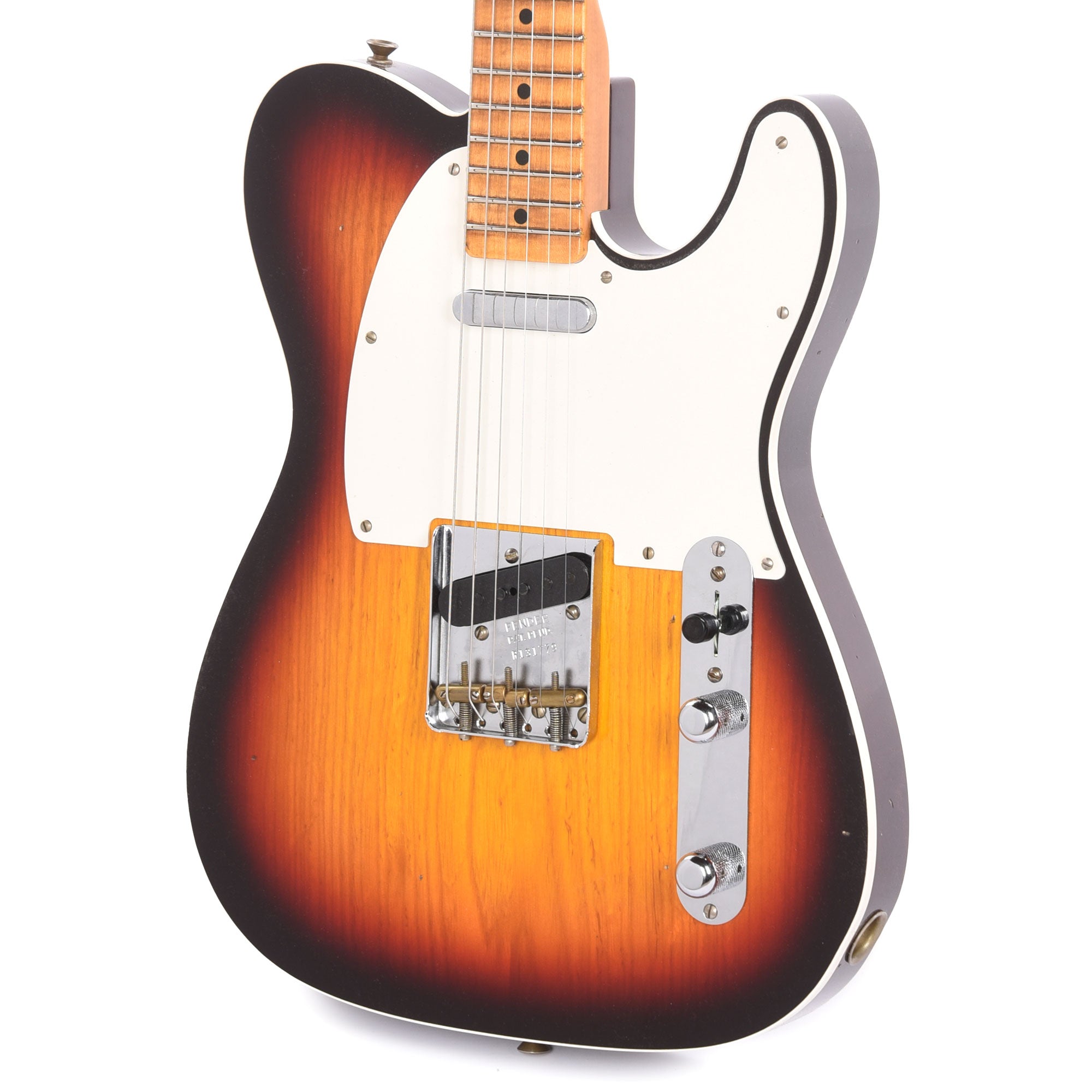 Fender Custom Shop Limited Edition '50s Twisted Tele Custom Journeyman Relic Chocolate 3-Color Sunburst Electric Guitars / Solid Body