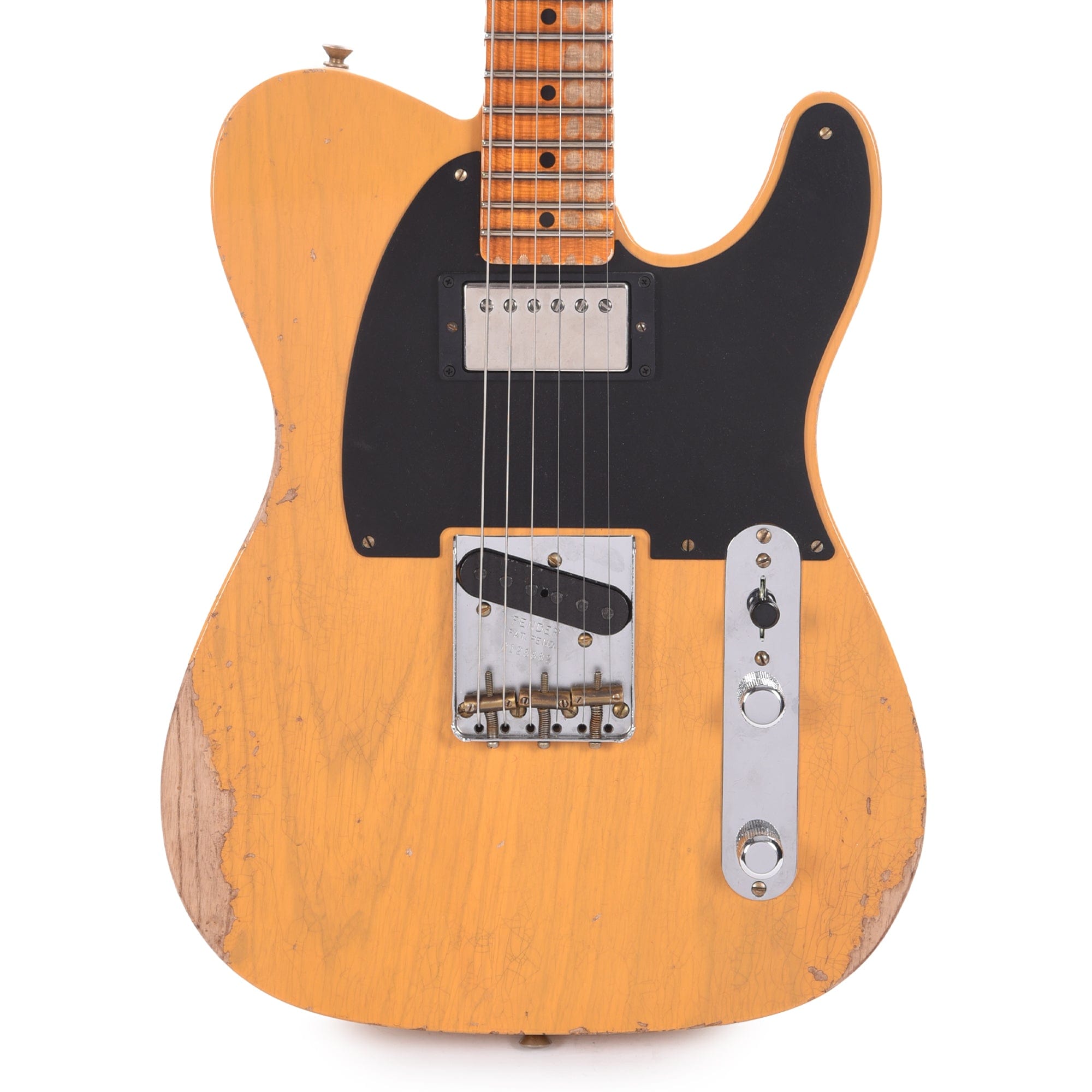 Fender Custom Shop Limited Edition '51 HS Telecaster Heavy Relic Aged Butterscotch Blonde Electric Guitars / Solid Body