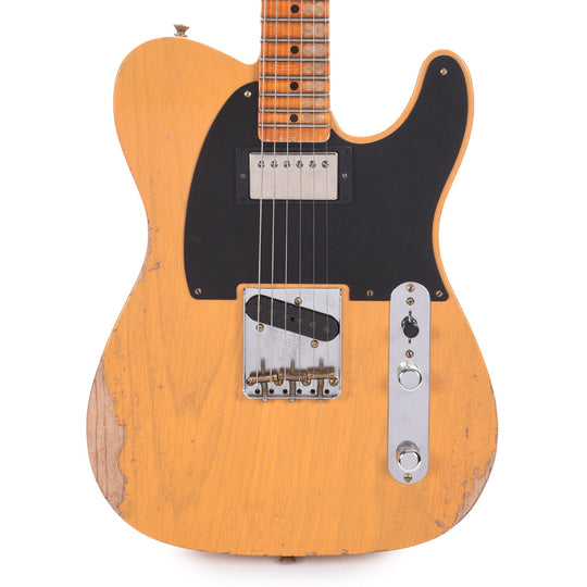Fender Custom Shop Limited Edition '51 HS Telecaster Heavy Relic Aged Butterscotch Blonde Electric Guitars / Solid Body