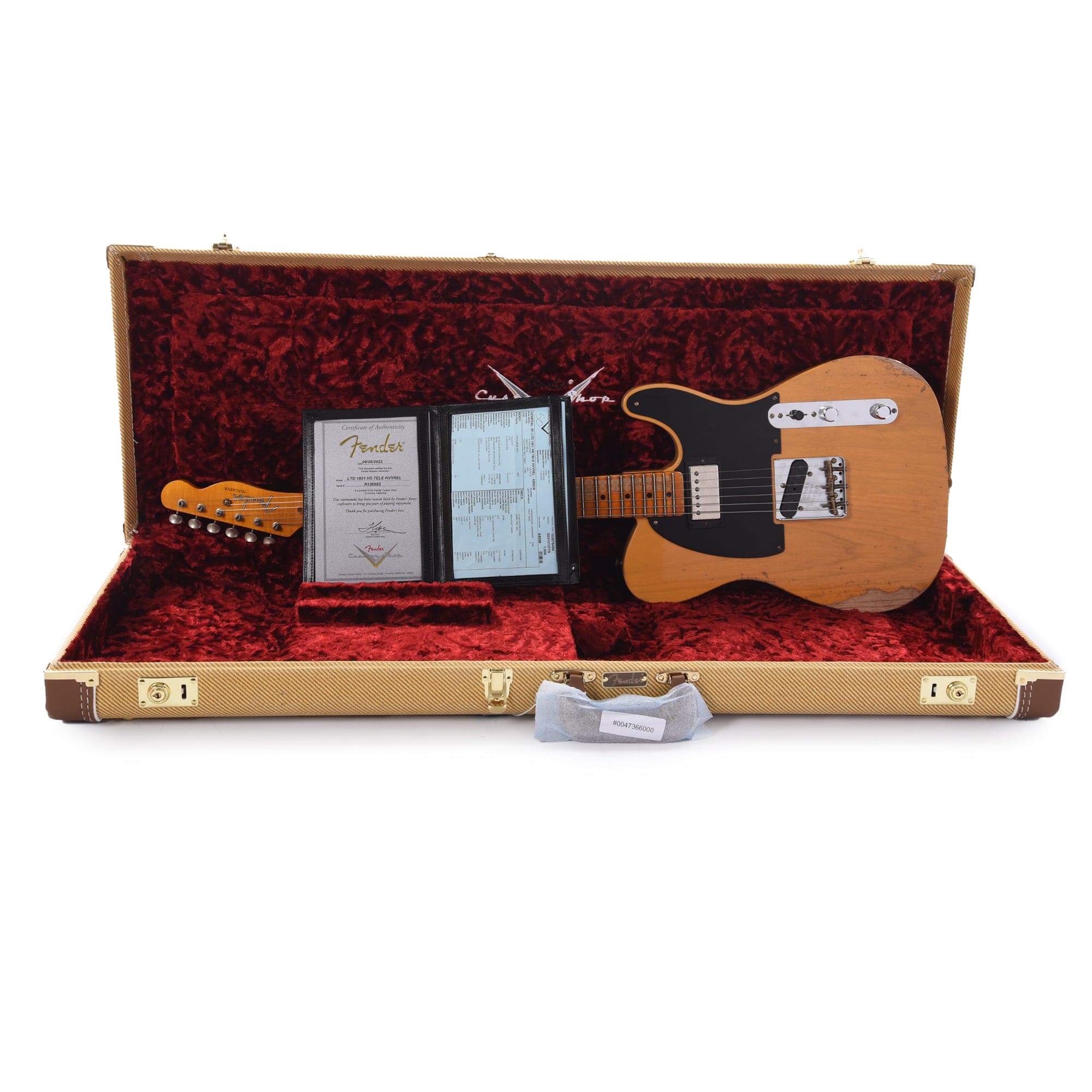 Fender Custom Shop Limited Edition '51 HS Telecaster Heavy Relic Aged Butterscotch Blonde Electric Guitars / Solid Body