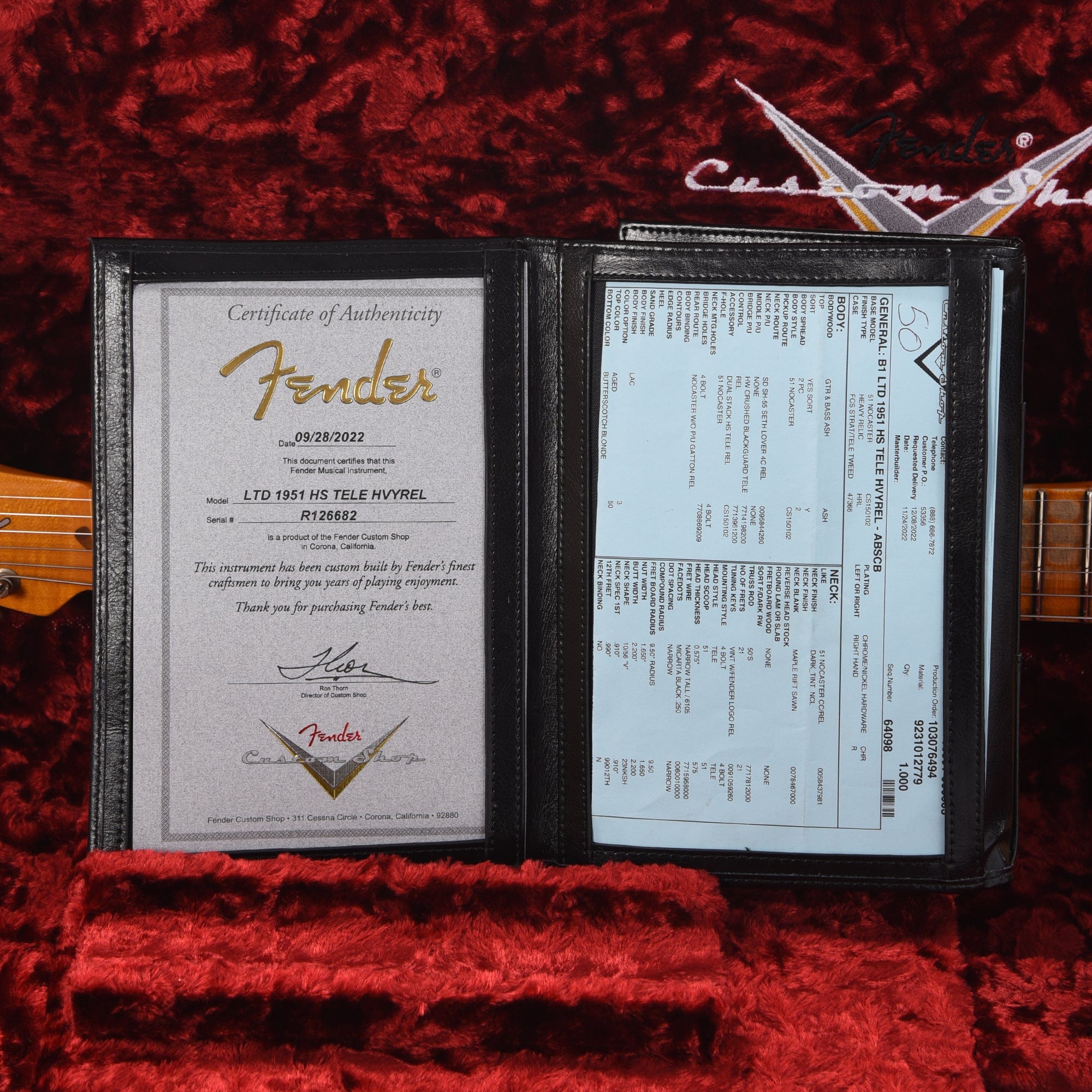 Fender Custom Shop Limited Edition '51 HS Telecaster Heavy Relic Aged Butterscotch Blonde Electric Guitars / Solid Body