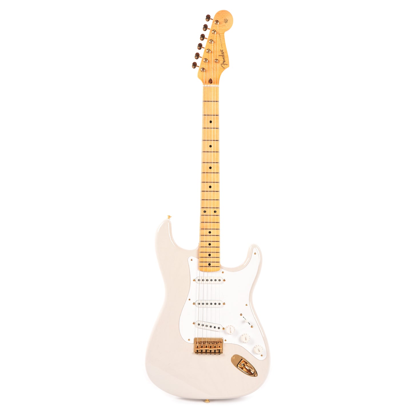 Fender Custom Shop Limited Edition '54 Hardtail Stratocaster Deluxe Closet Classic with Gold Hardware Dirty White Blonde Electric Guitars / Solid Body
