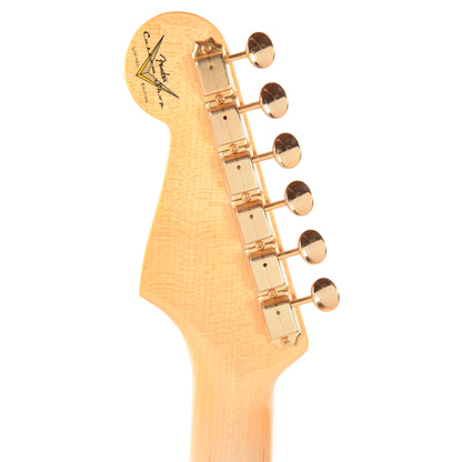 Fender Custom Shop Limited Edition '54 Hardtail Stratocaster Deluxe Closet Classic with Gold Hardware Dirty White Blonde Electric Guitars / Solid Body