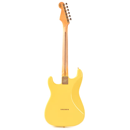 Fender Custom Shop Limited Edition '54 Hardtail Stratocaster Deluxe Closet Classic with Gold Hardware Faded Aged Canary Yellow Electric Guitars / Solid Body