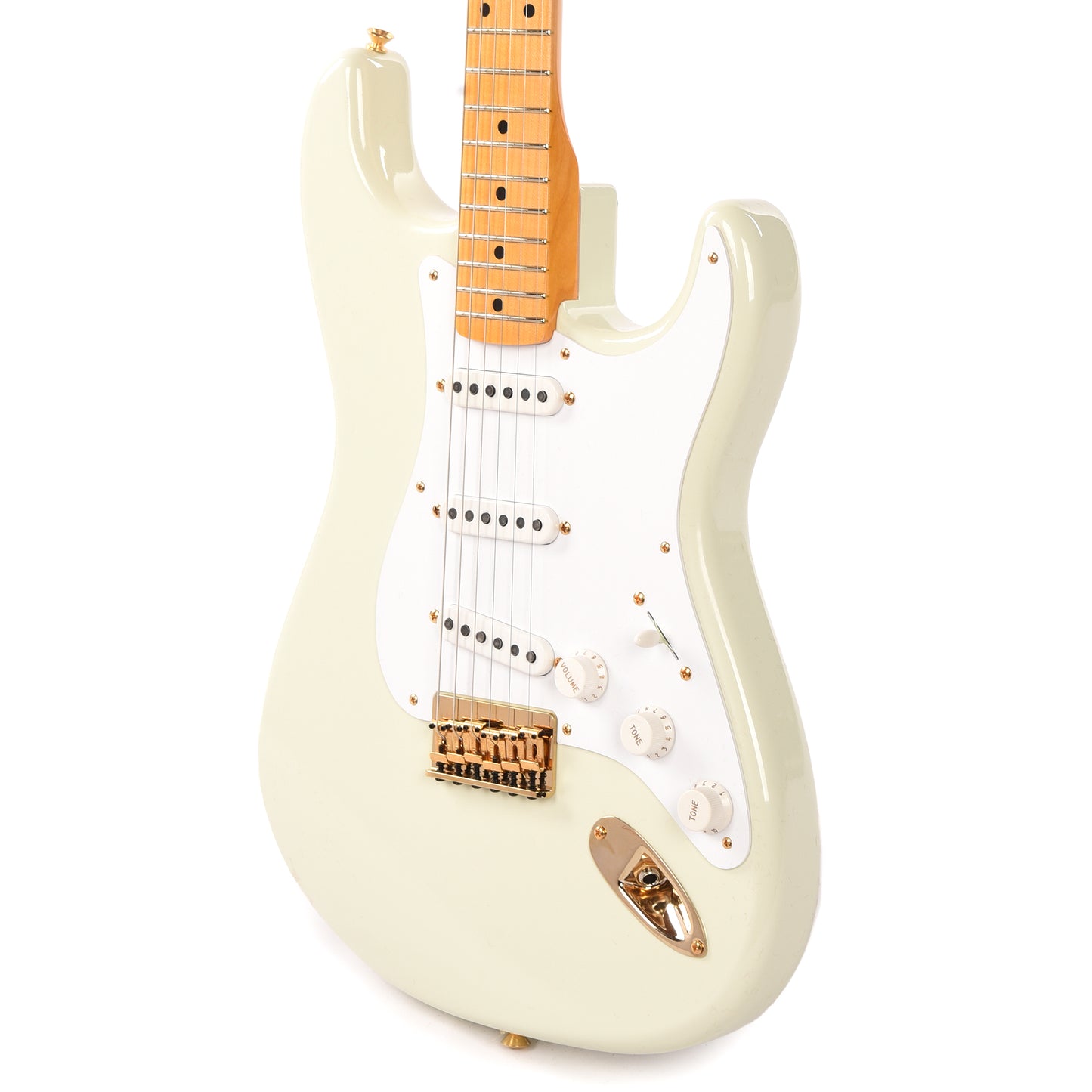 Fender Custom Shop Limited Edition '54 Hardtail Stratocaster Deluxe Closet Classic with Gold Hardware India Ivory Electric Guitars / Solid Body