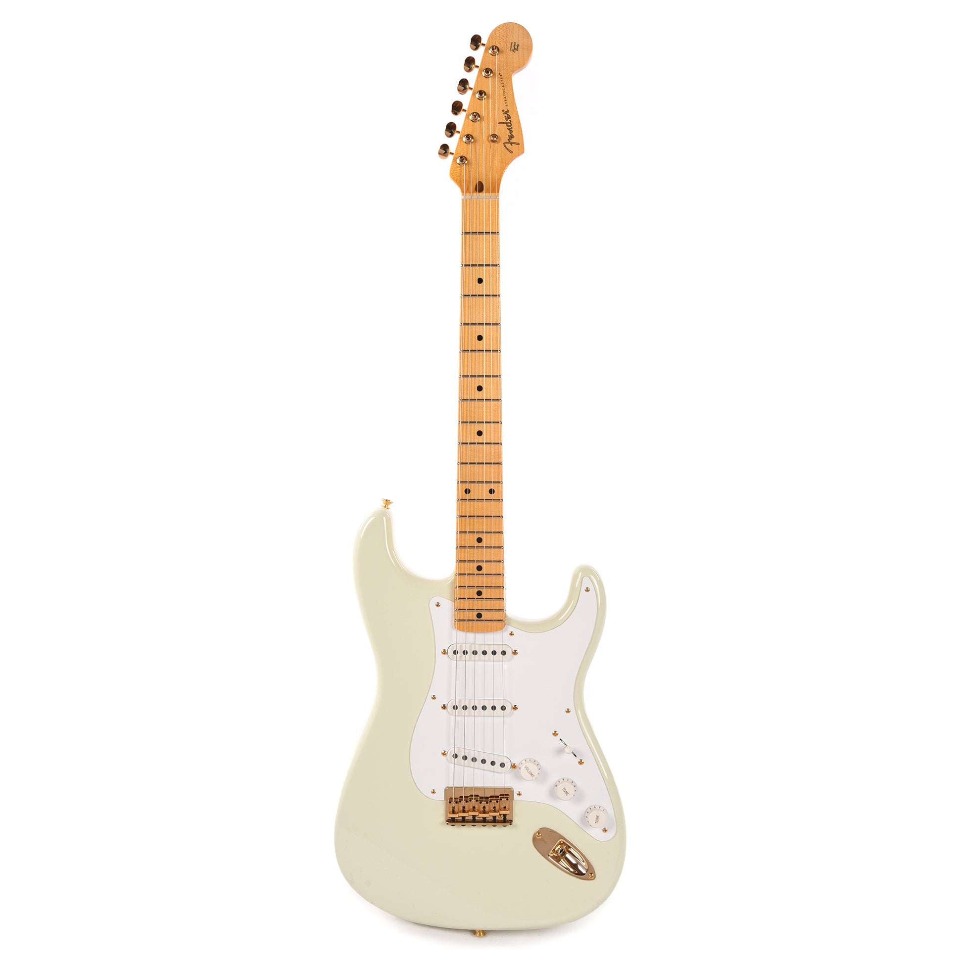 Fender Custom Shop Limited Edition '54 Hardtail Stratocaster Deluxe Closet Classic with Gold Hardware India Ivory Electric Guitars / Solid Body