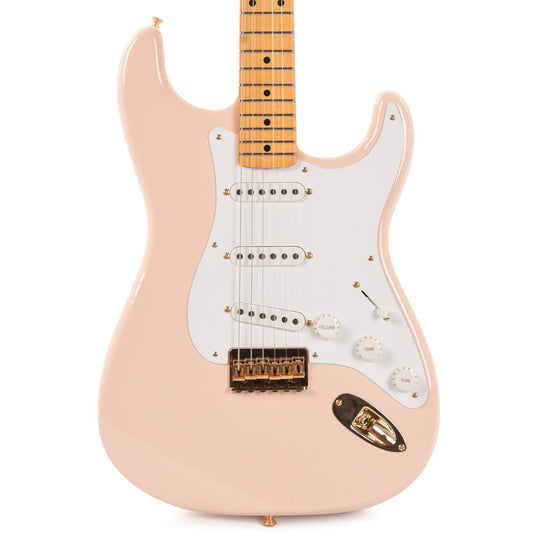 Fender Custom Shop Limited Edition '54 Hardtail Stratocaster Deluxe Closet Classic with Gold Hardware Super/Super Faded Aged Shell Pink Electric Guitars / Solid Body