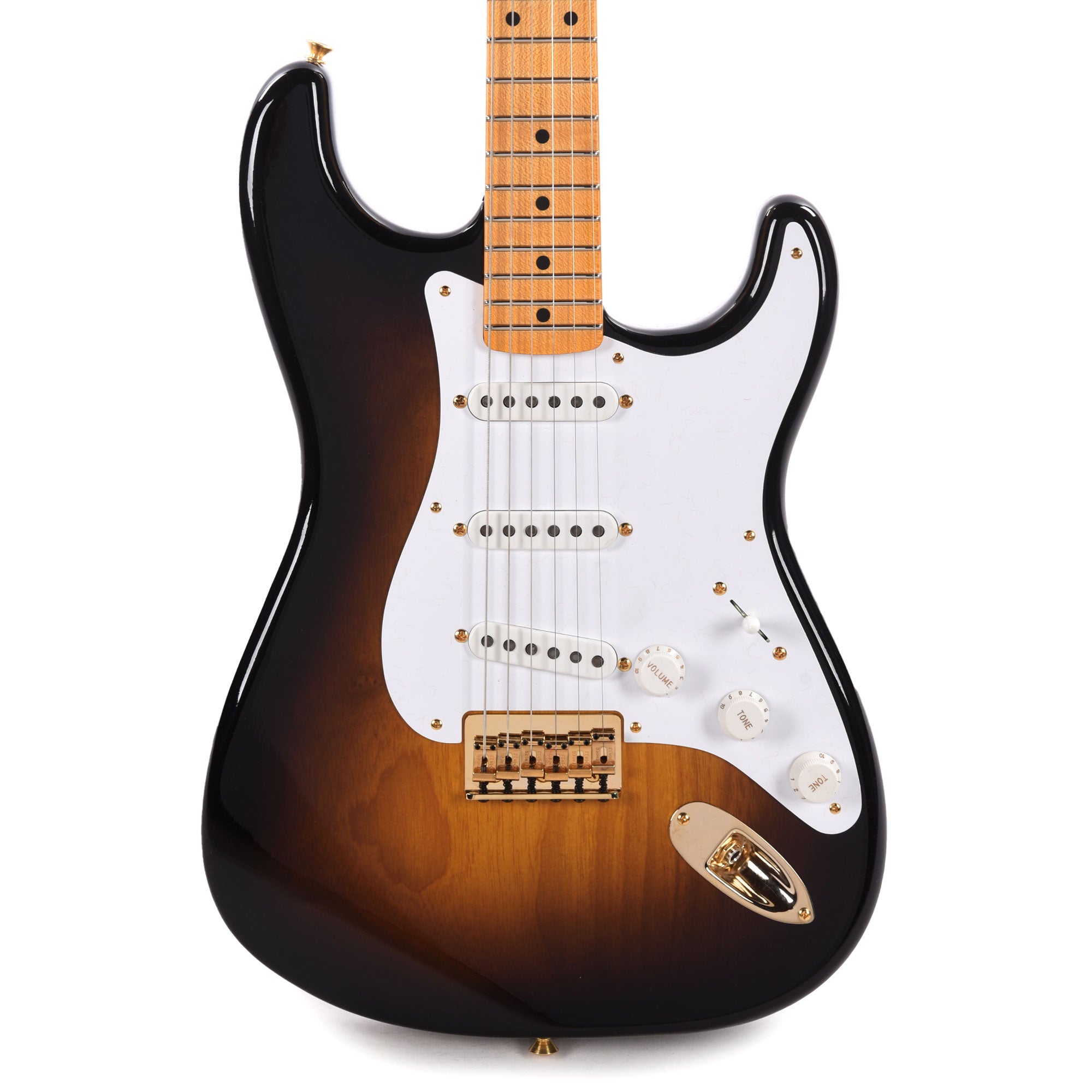 Fender Custom Shop Limited Edition '54 Hardtail Stratocaster Deluxe Closet Classic with Gold Hardware Wide-Fade 2-Color Sunburst Electric Guitars / Solid Body