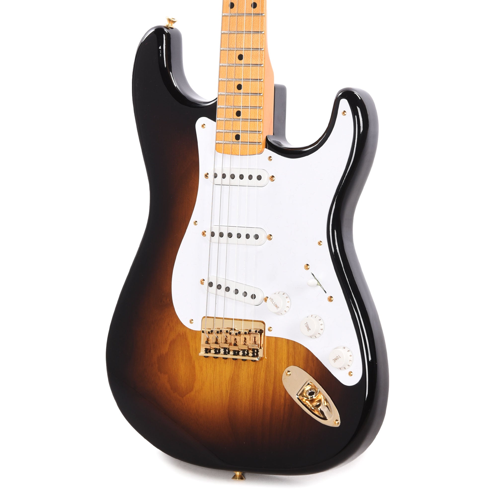 Fender Custom Shop Limited Edition '54 Hardtail Stratocaster Deluxe Closet Classic with Gold Hardware Wide-Fade 2-Color Sunburst Electric Guitars / Solid Body