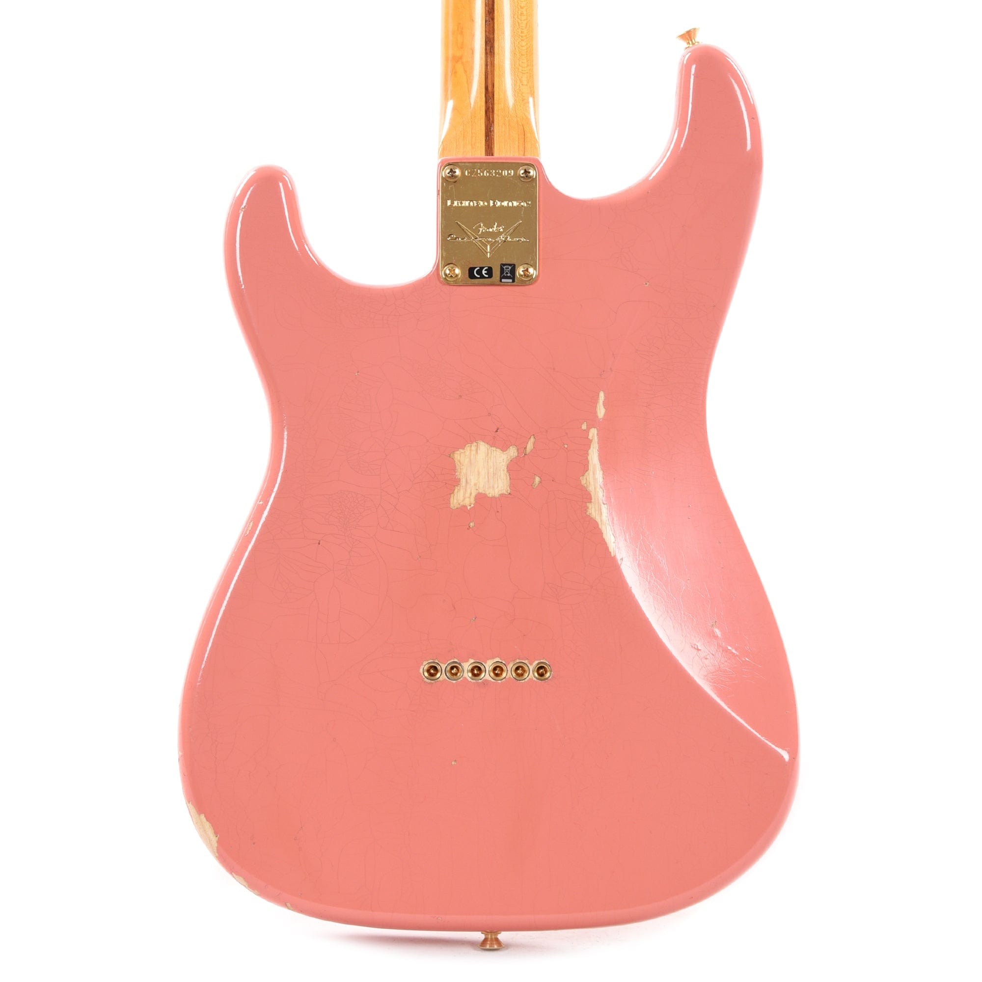 Fender Custom Shop Limited Edition '56 Hardtail Stratocaster Relic Super Faded Tahitian Coral Electric Guitars / Solid Body