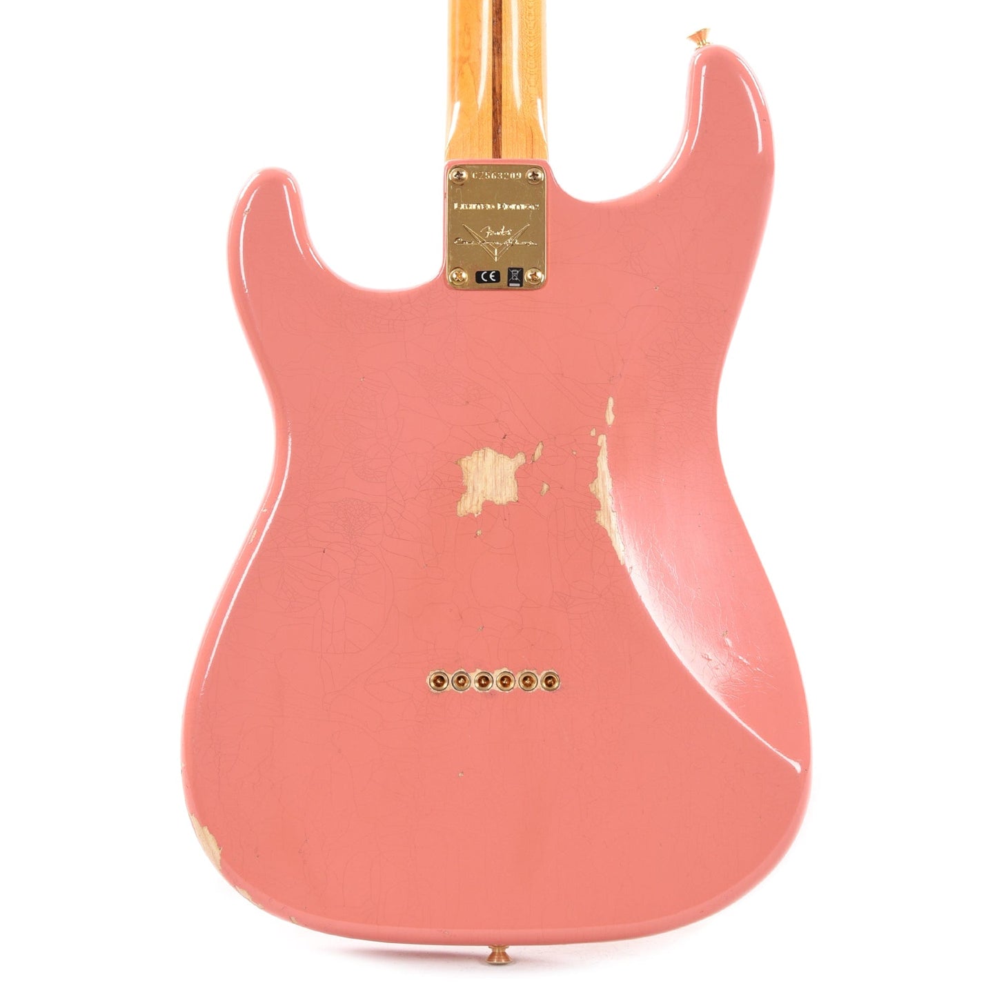 Fender Custom Shop Limited Edition '56 Hardtail Stratocaster Relic Super Faded Tahitian Coral Electric Guitars / Solid Body