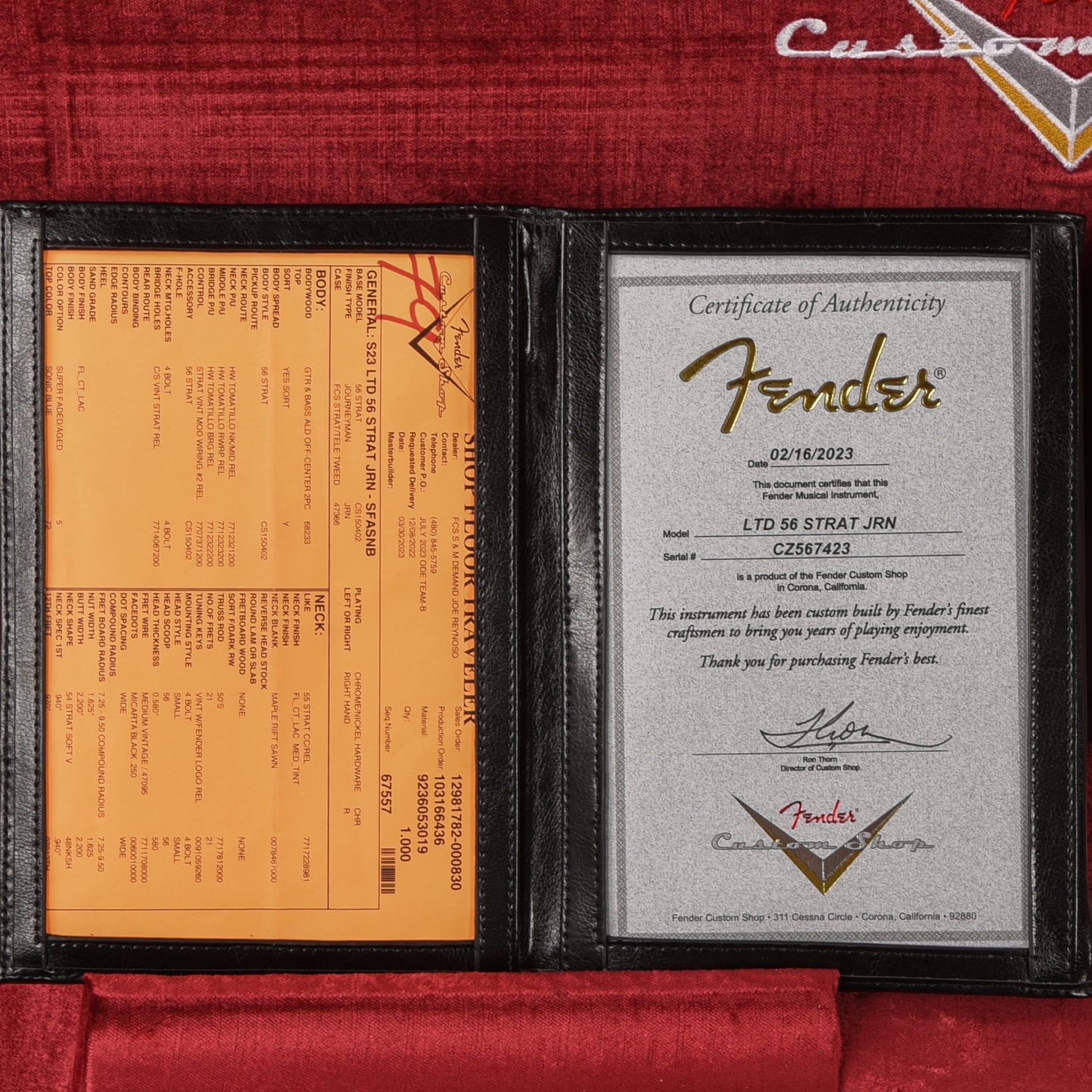 Fender Custom Shop Limited Edition '56 Stratocaster Journeyman Relic Super Faded Aged Sonic Blue 2023 Electric Guitars / Solid Body