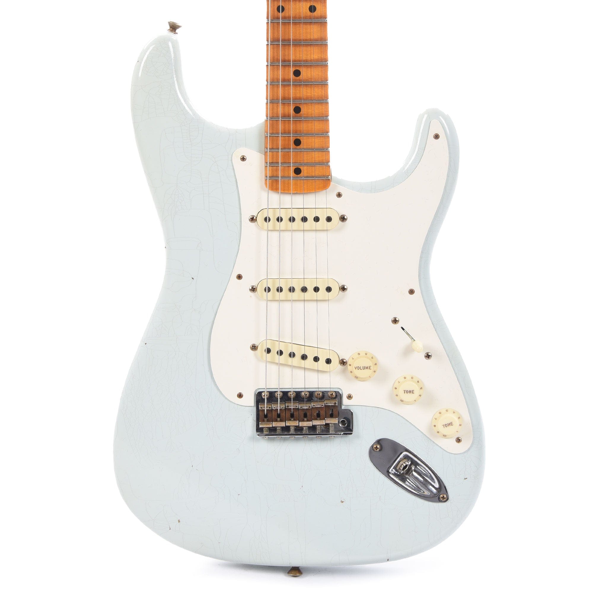 Fender Custom Shop Limited Edition '56 Stratocaster Journeyman Relic Super Faded Aged Sonic Blue Electric Guitars / Solid Body