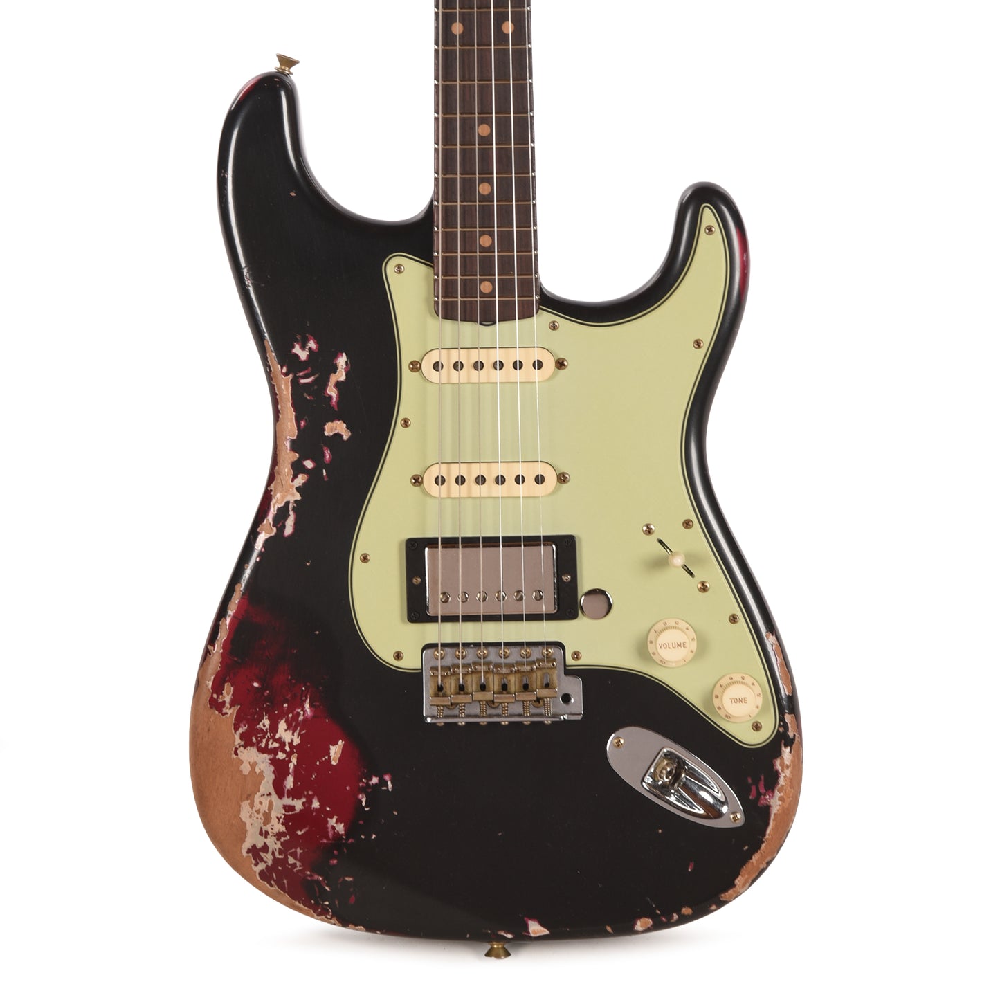 Fender Custom Shop Limited Edition '59 Stratocaster HSS Black Pearl over Midnight Wine Heavy Relic w/Seymour Duncan '59 Humbucker Electric Guitars / Solid Body