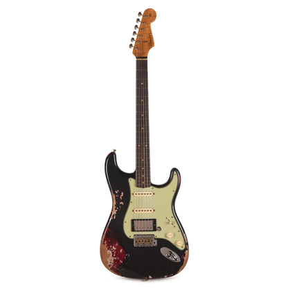 Fender Custom Shop Limited Edition '59 Stratocaster HSS Black Pearl over Midnight Wine Heavy Relic w/Seymour Duncan '59 Humbucker Electric Guitars / Solid Body