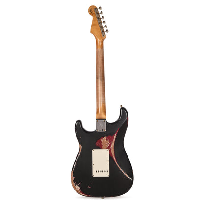Fender Custom Shop Limited Edition '59 Stratocaster HSS Black Pearl over Midnight Wine Heavy Relic w/Seymour Duncan '59 Humbucker Electric Guitars / Solid Body