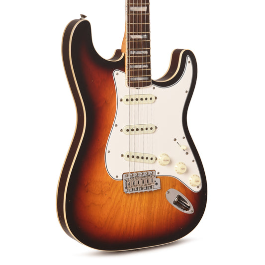Fender Custom Shop Limited Edition '60s Thinline Stratocaster Chambered Ash Body Aged 3-Color Sunburst Journeyman Relic w/Closet Classic Hardware Electric Guitars / Solid Body