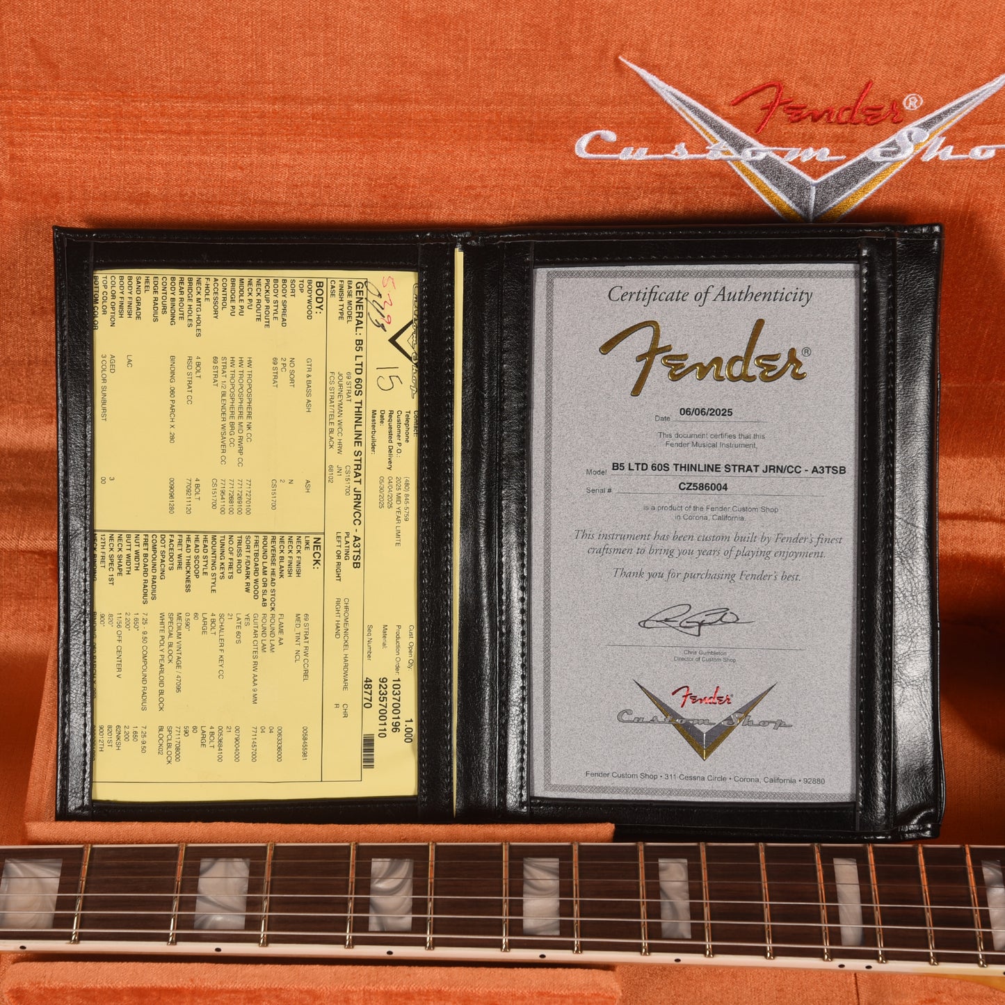 Fender Custom Shop Limited Edition '60s Thinline Stratocaster Chambered Ash Body Aged 3-Color Sunburst Journeyman Relic w/Closet Classic Hardware Electric Guitars / Solid Body