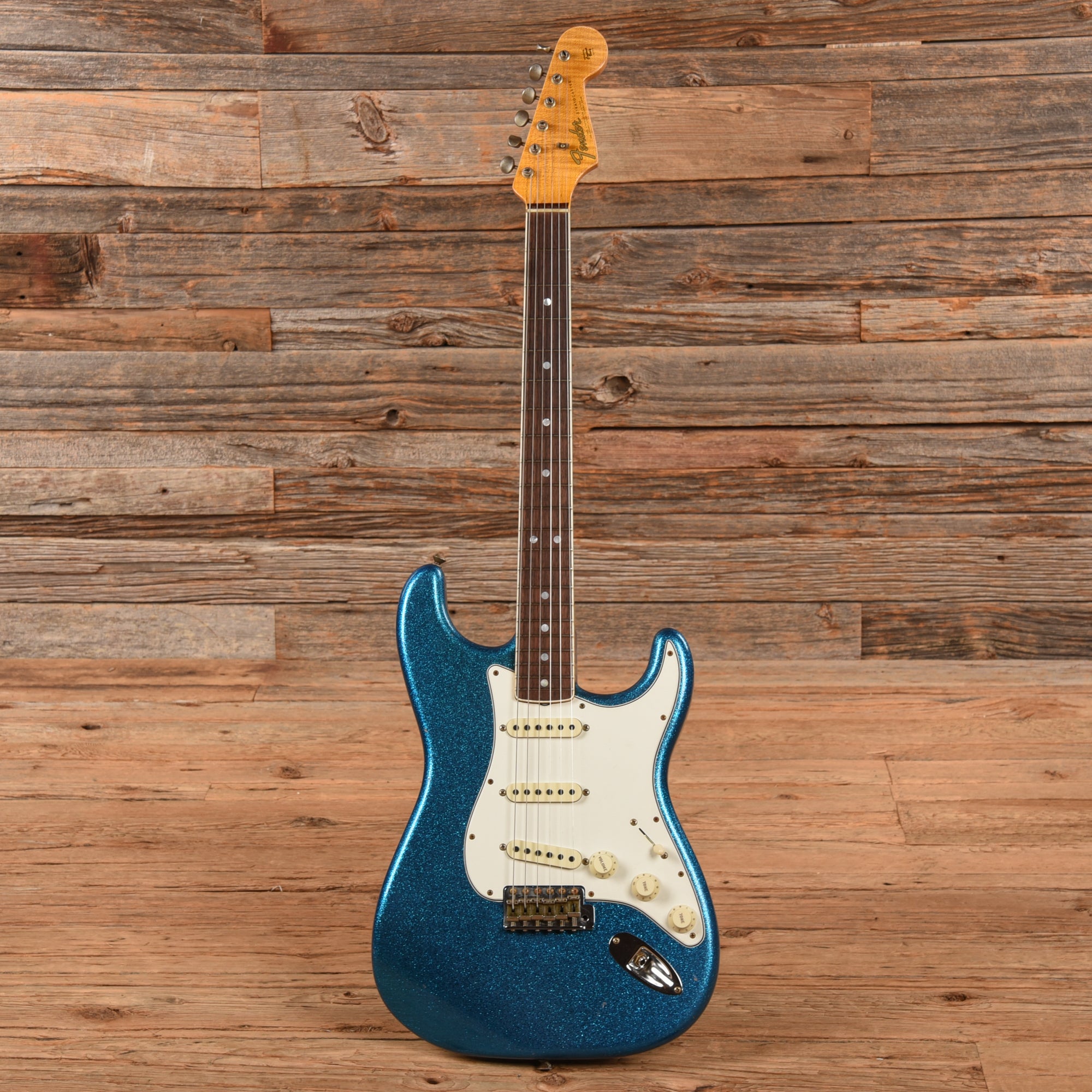 Fender Custom Shop Limited Edition '65 Stratocaster Journeyman Relic Aged Blue Sparkle 2022 Electric Guitars / Solid Body