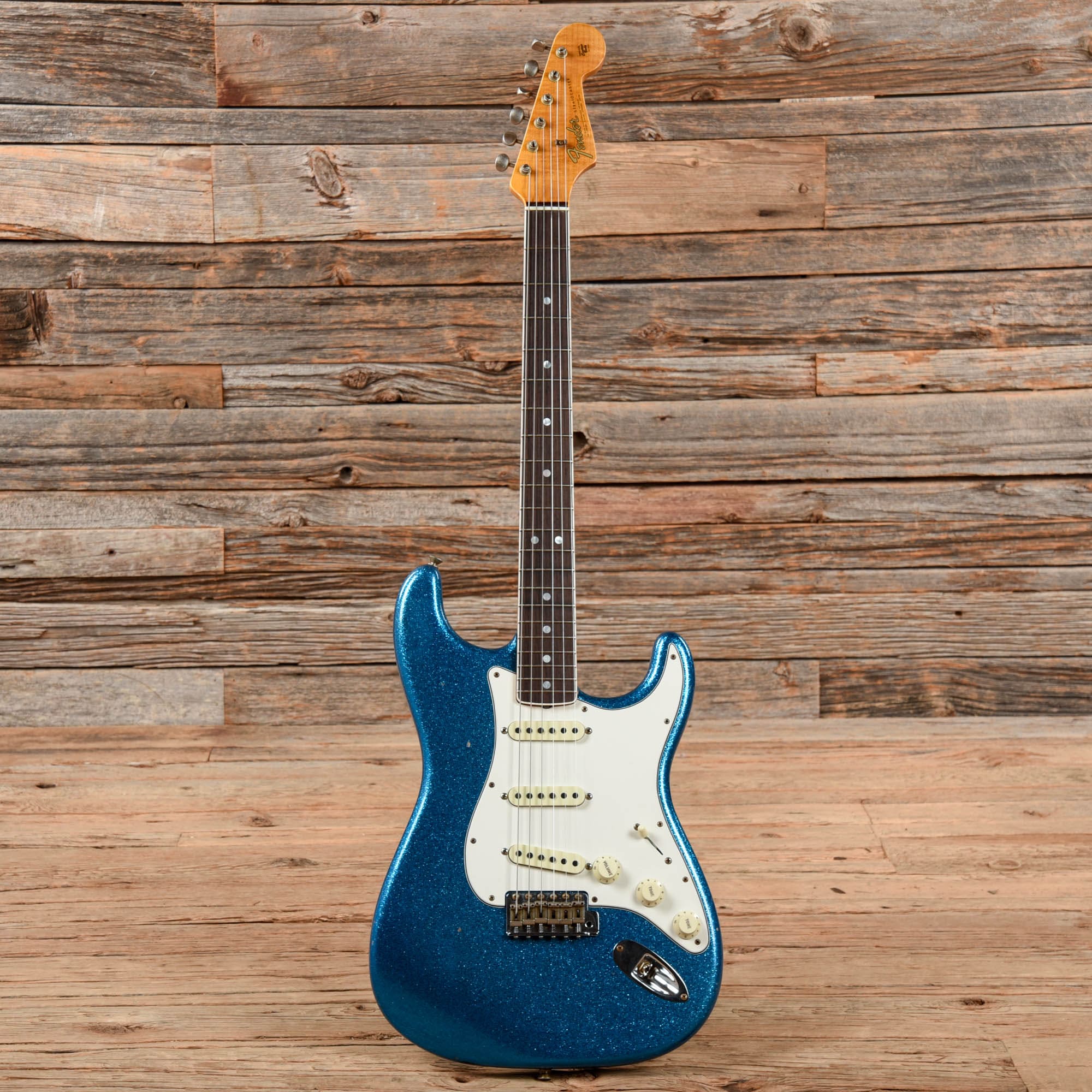 Fender Custom Shop Limited Edition 65 Stratocaster Journeyman Relic Blue Sparkle 2022 Electric Guitars / Solid Body