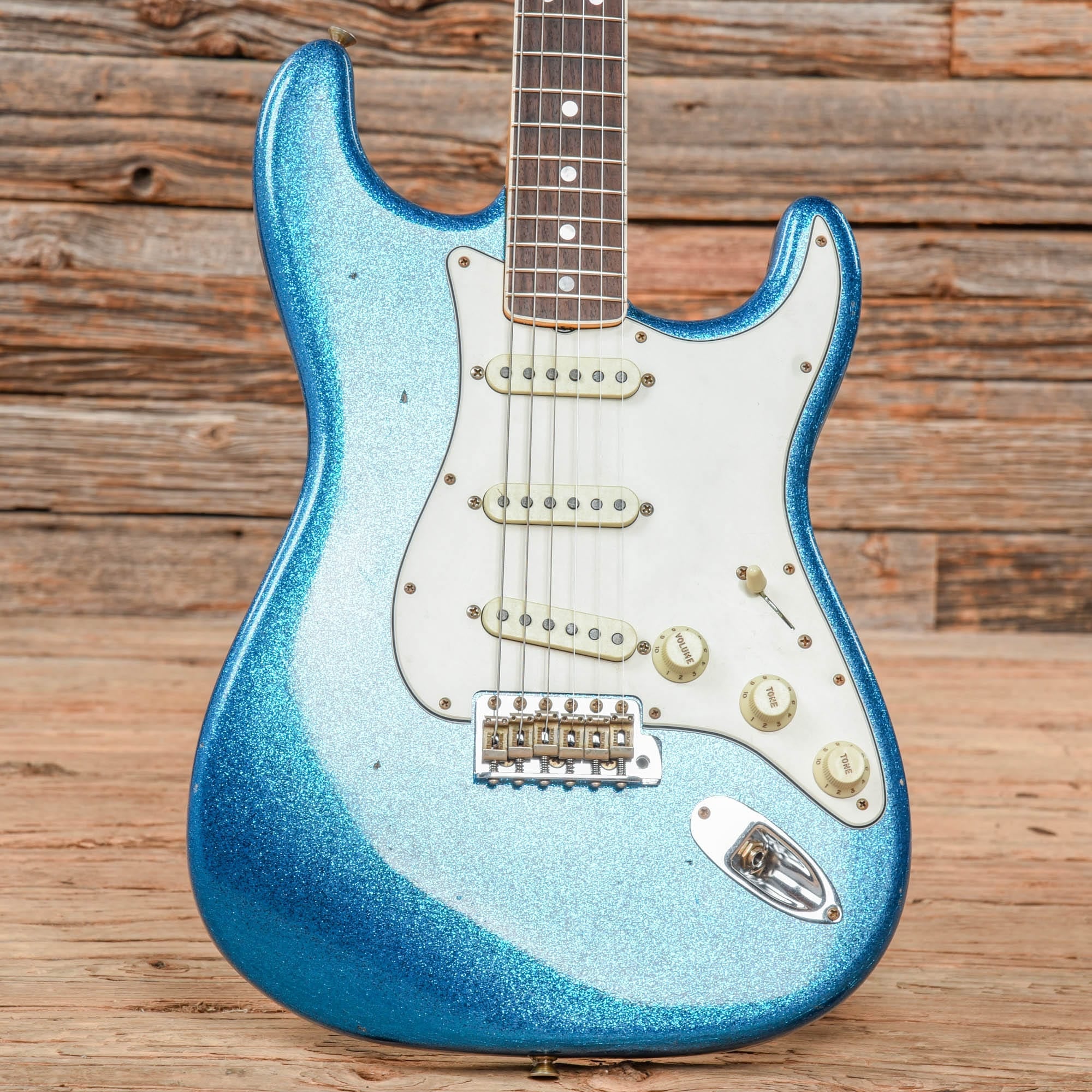 Fender Custom Shop Limited Edition 65 Stratocaster Journeyman Relic Blue Sparkle 2022 Electric Guitars / Solid Body