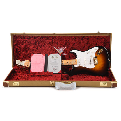 Fender Custom Shop Limited Edition 70th Anniversary 1954 Stratocaster Deluxe Closet Classic Wide-Fade 2-Color Sunburst Master Built by David Brown Electric Guitars / Solid Body