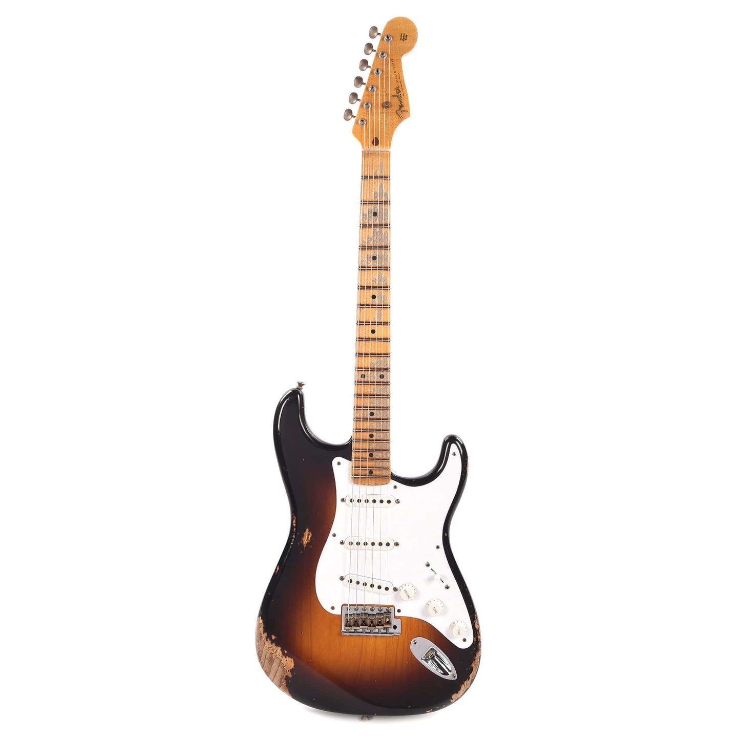 Fender Custom Shop Limited Edition 70th Anniversary 1954 Stratocaster Heavy Relic Wide-Fade 2-Color Sunburst Electric Guitars / Solid Body