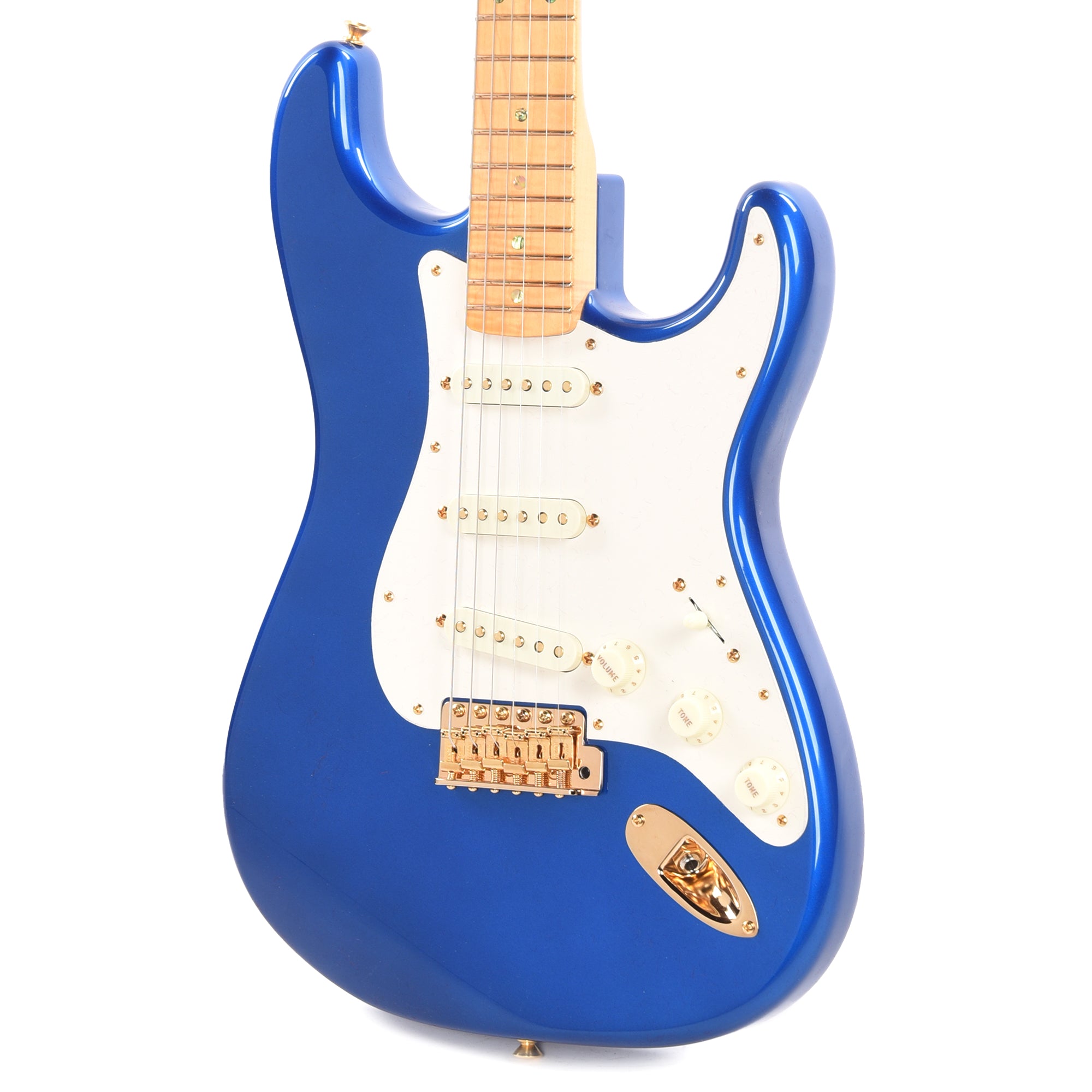 Fender Custom Shop Limited Edition 70th Anniversary Stratocaster NOS with Gold Hardware Bright Sapphire Metallic Electric Guitars / Solid Body